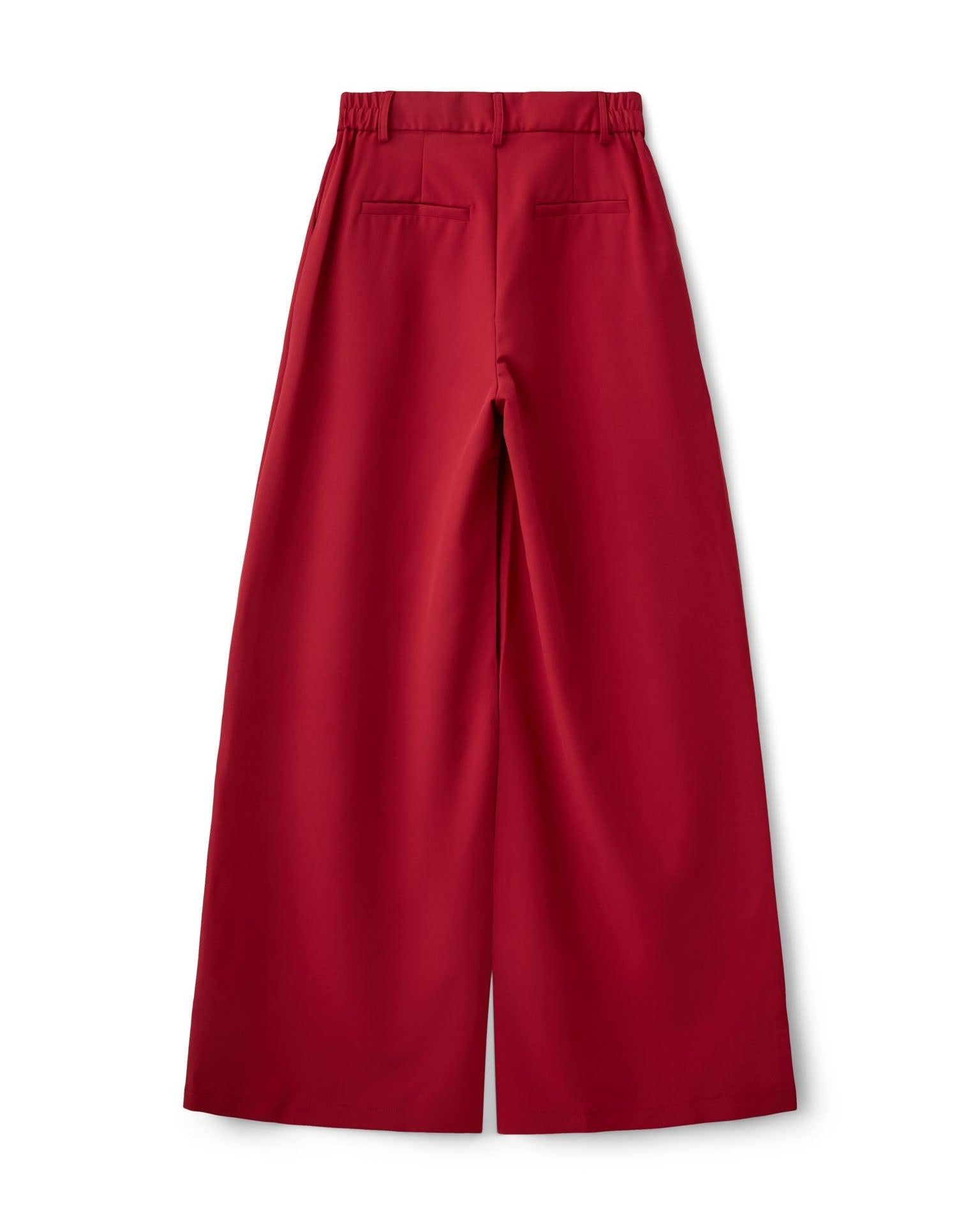 AIA BAGGY SUIT PANT - RED - Dinvintageshop