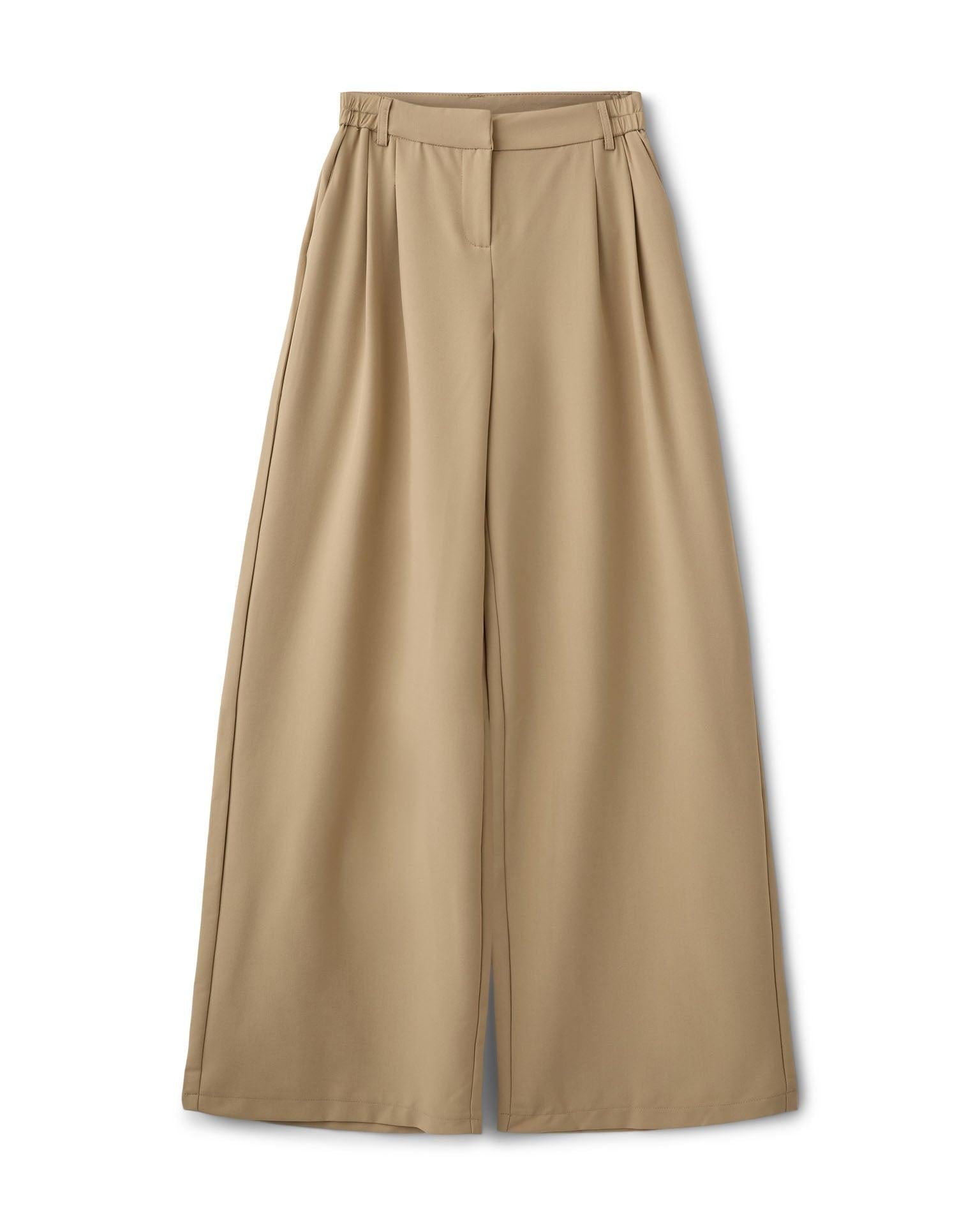 AIA BAGGY SUIT PANT - SAND - Dinvintageshop