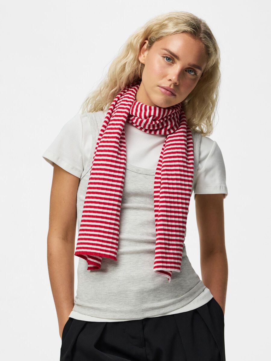 ALBERTE TØRKLÆDE - GOJI BERRY / PINK TULLE - Dinvintageshop