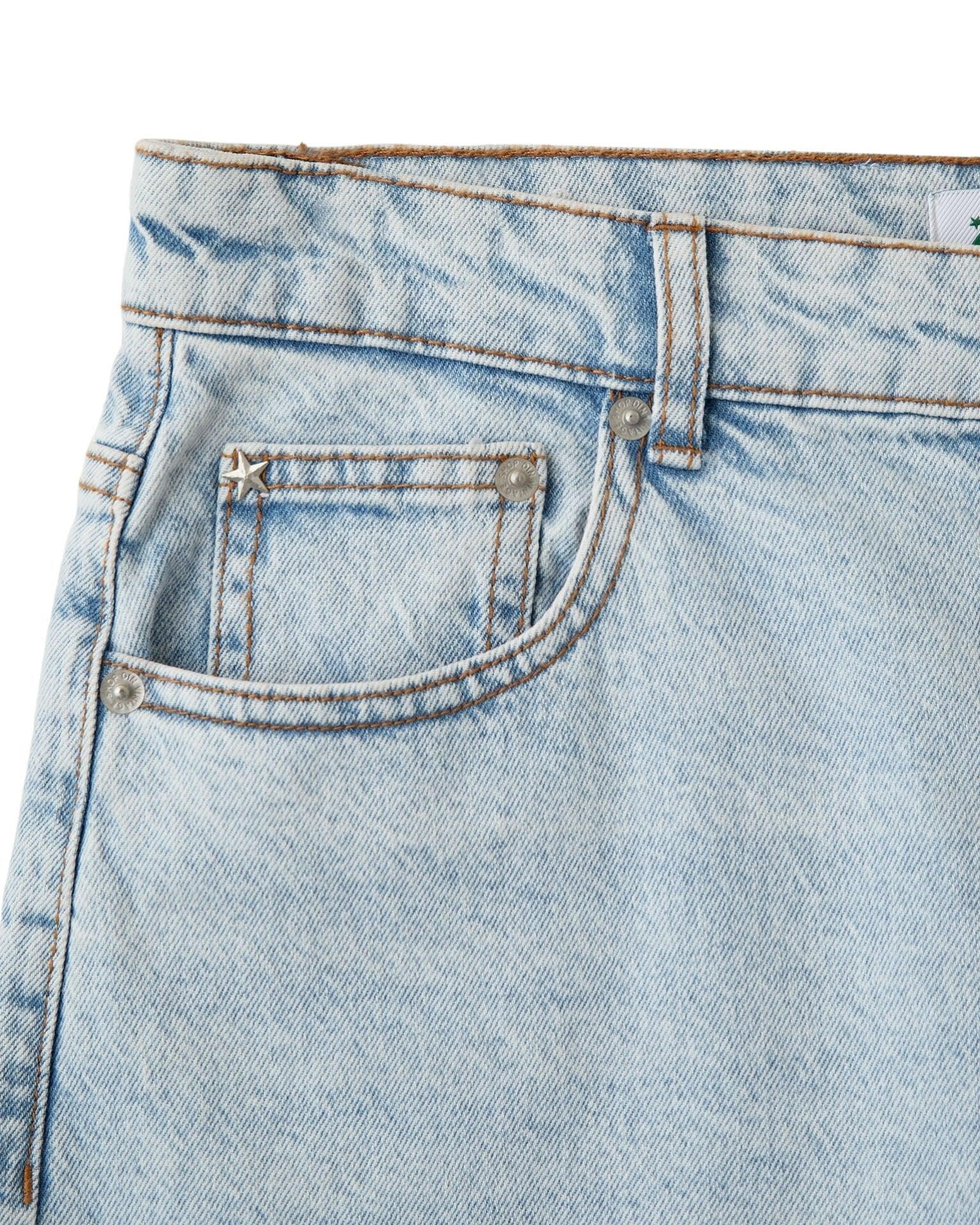 ALMA JEANS - BRIGHT BLUE (MIDWAIST) - Dinvintageshop