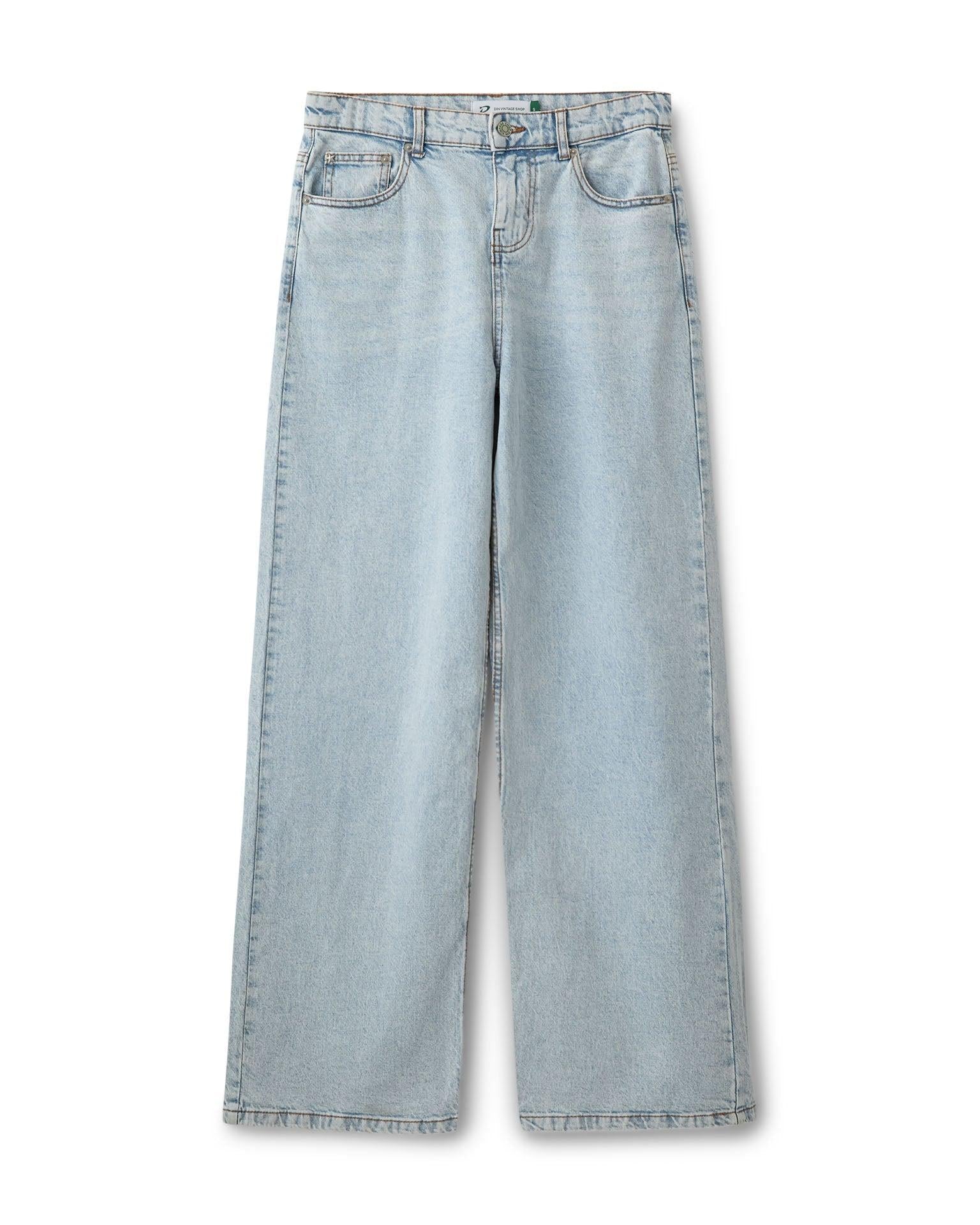 ALMA JEANS - BRIGHT BLUE (MIDWAIST) - Dinvintageshop