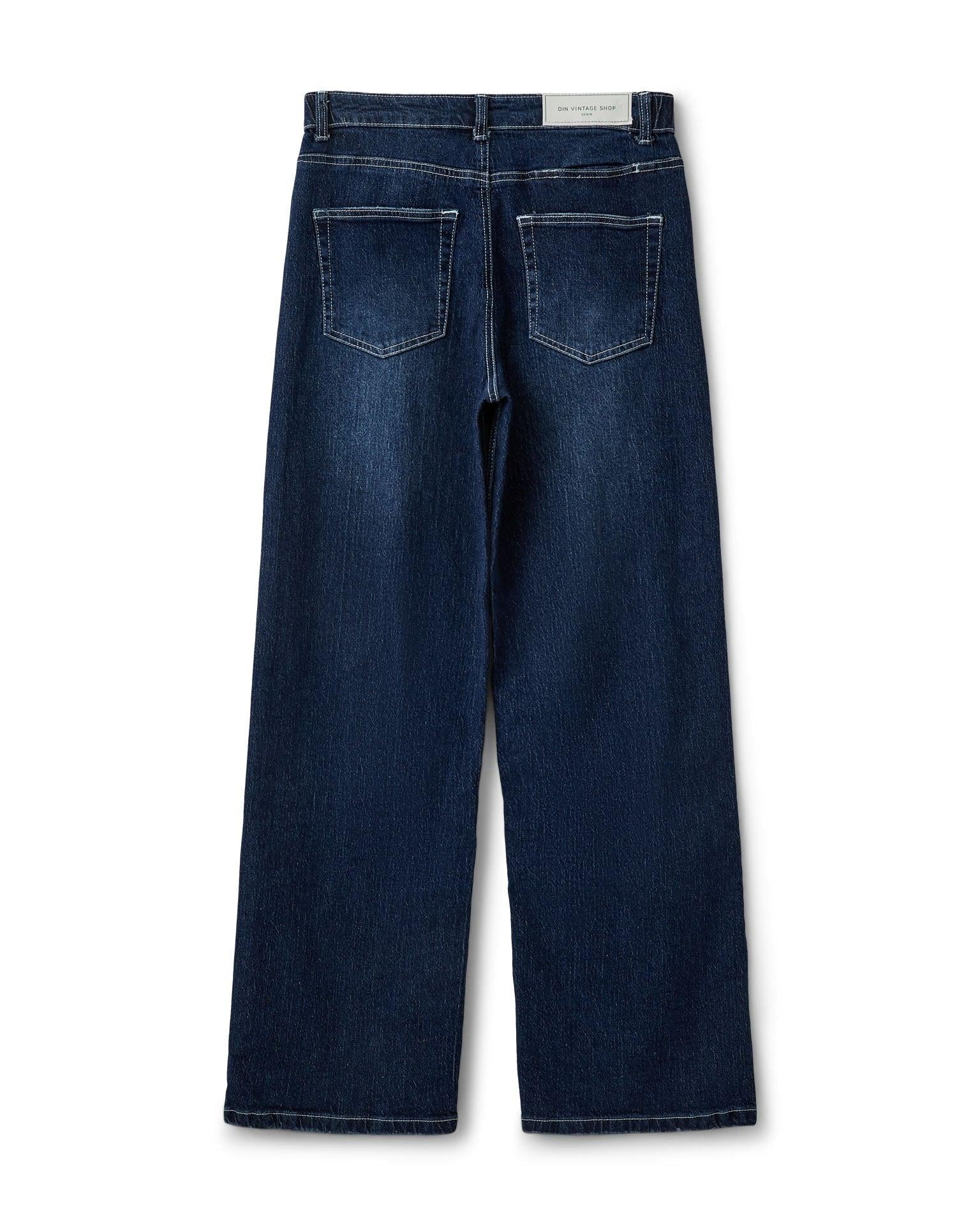 ALMA JEANS - DARK BLUE (MIDWAIST) - Dinvintageshop