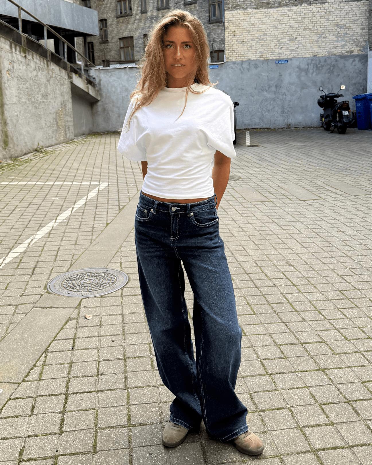 ALMA JEANS - DARK BLUE (MIDWAIST)