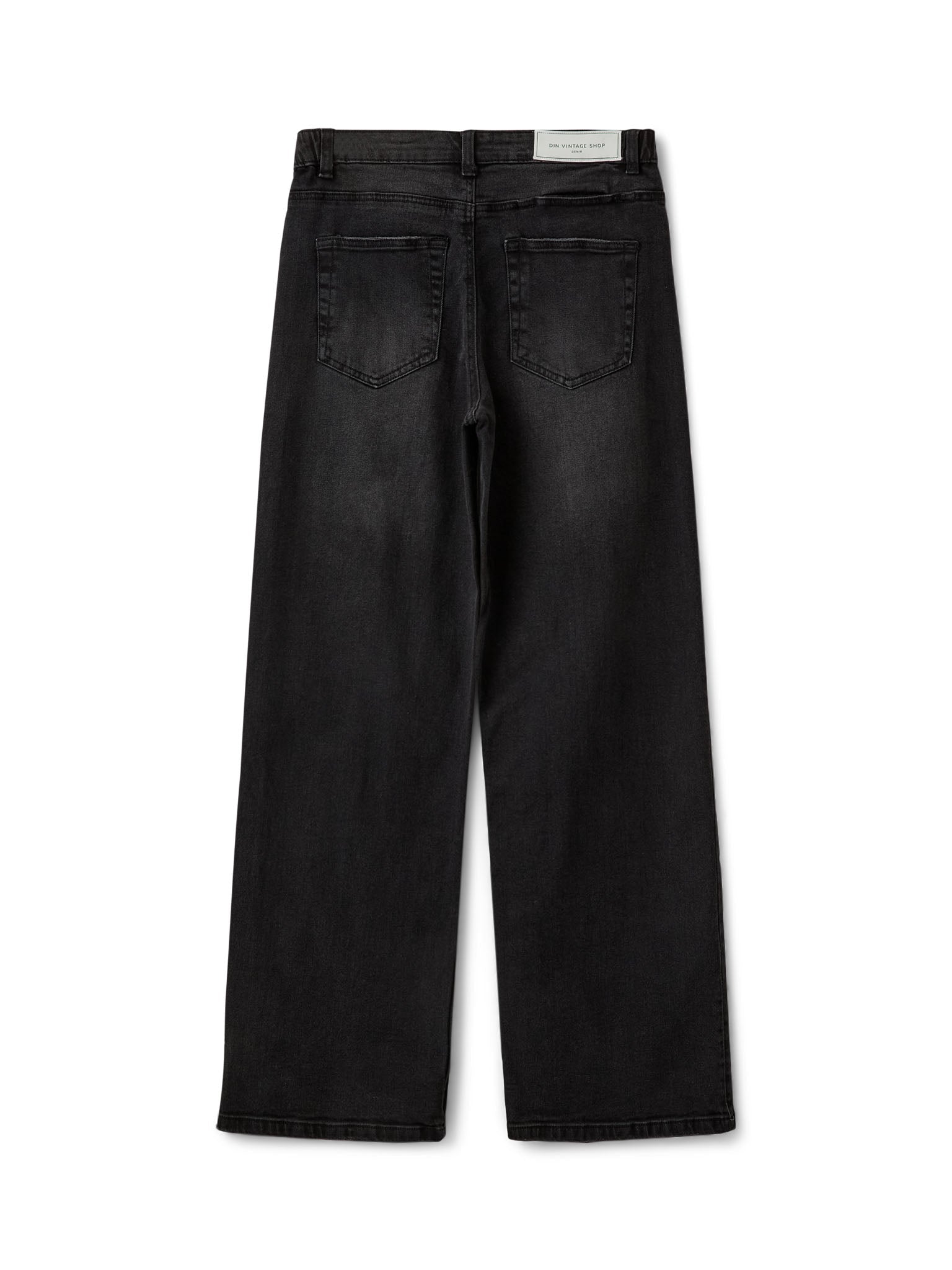ALMA JEANS - DARK GREY - BLACK (MIDWAIST) - Dinvintageshop