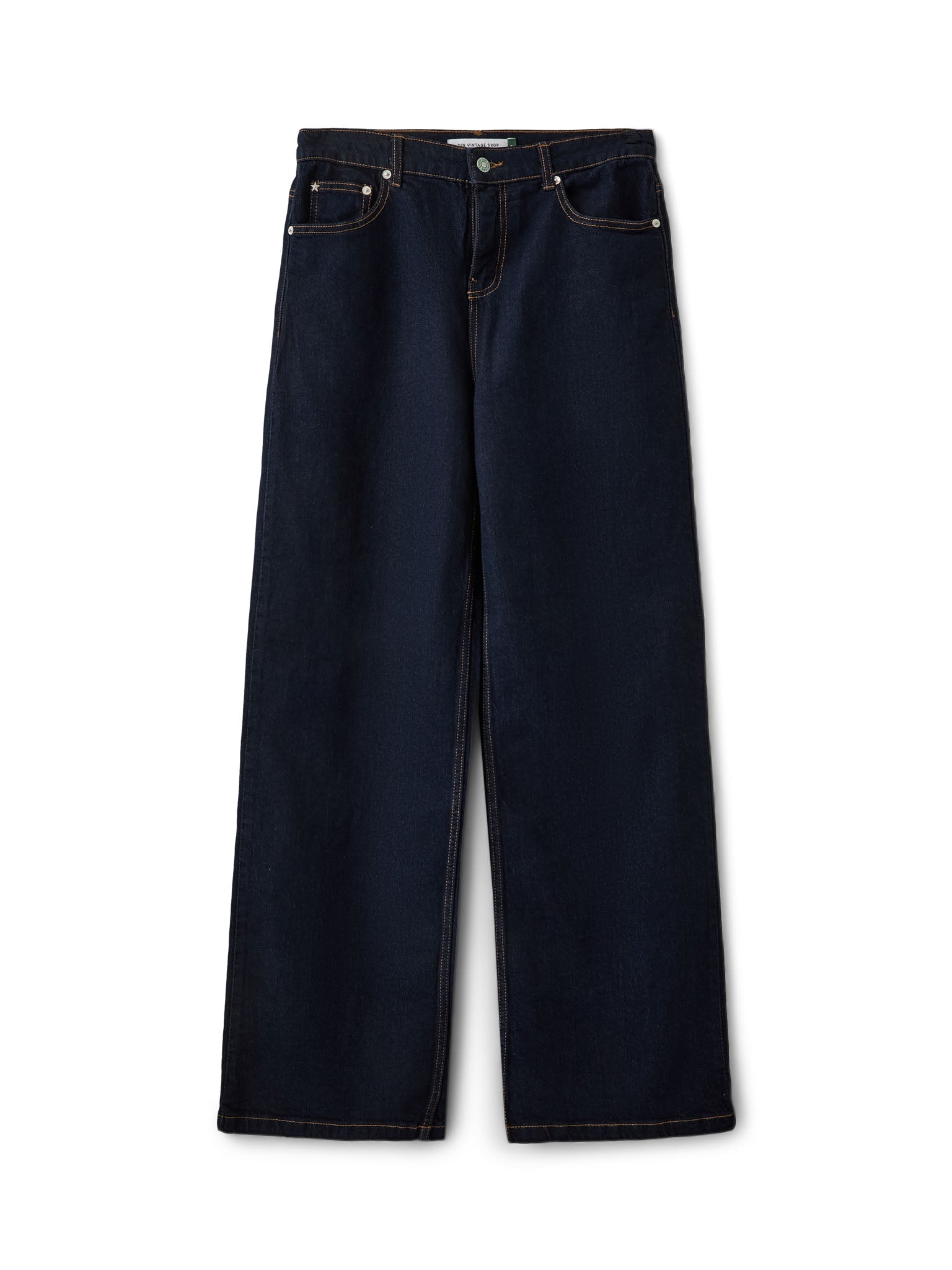 ALMA JEANS - INDIGO BLUE (MIDWAIST) - Dinvintageshop