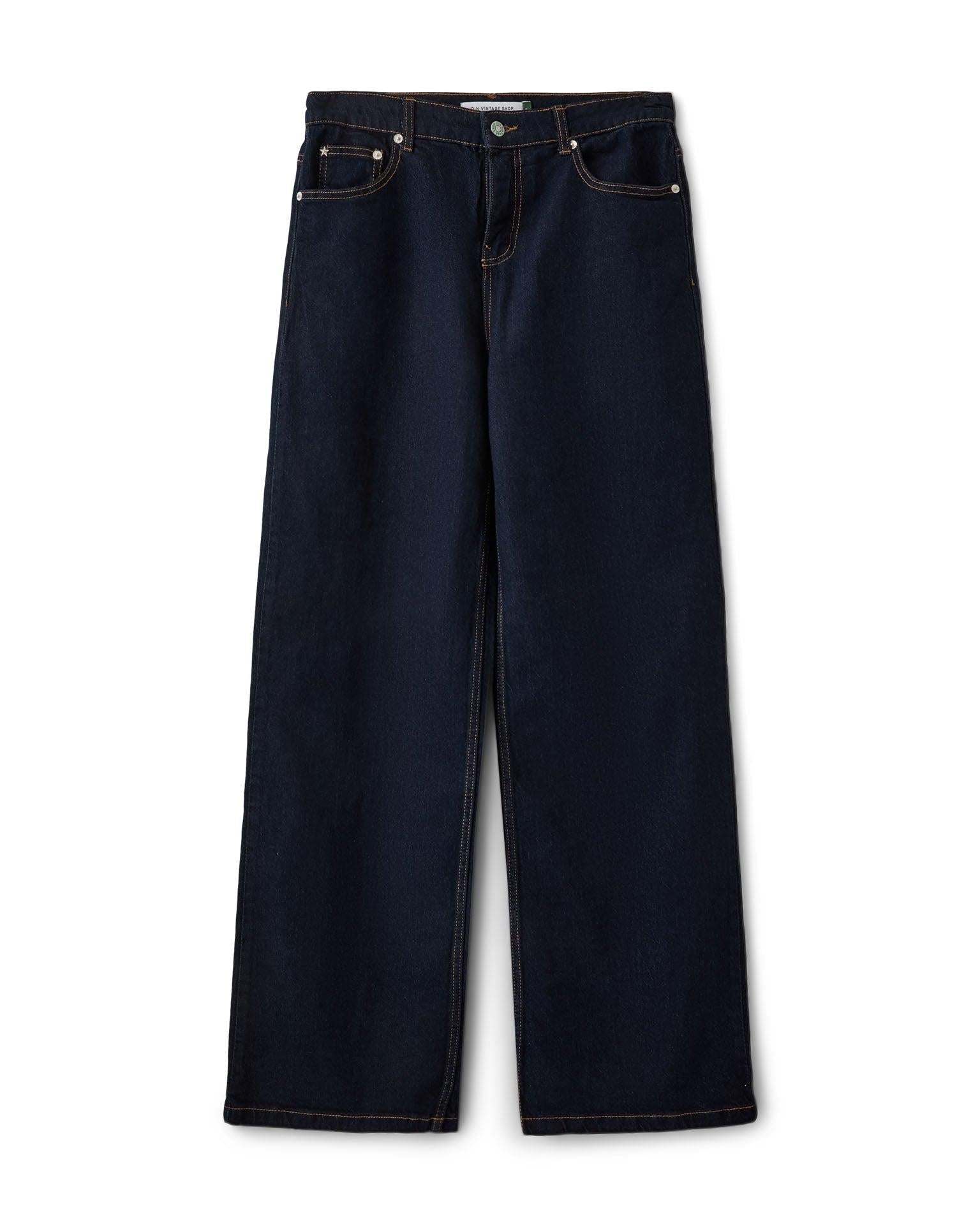 ALMA JEANS - INDIGO BLUE (MIDWAIST) - Dinvintageshop