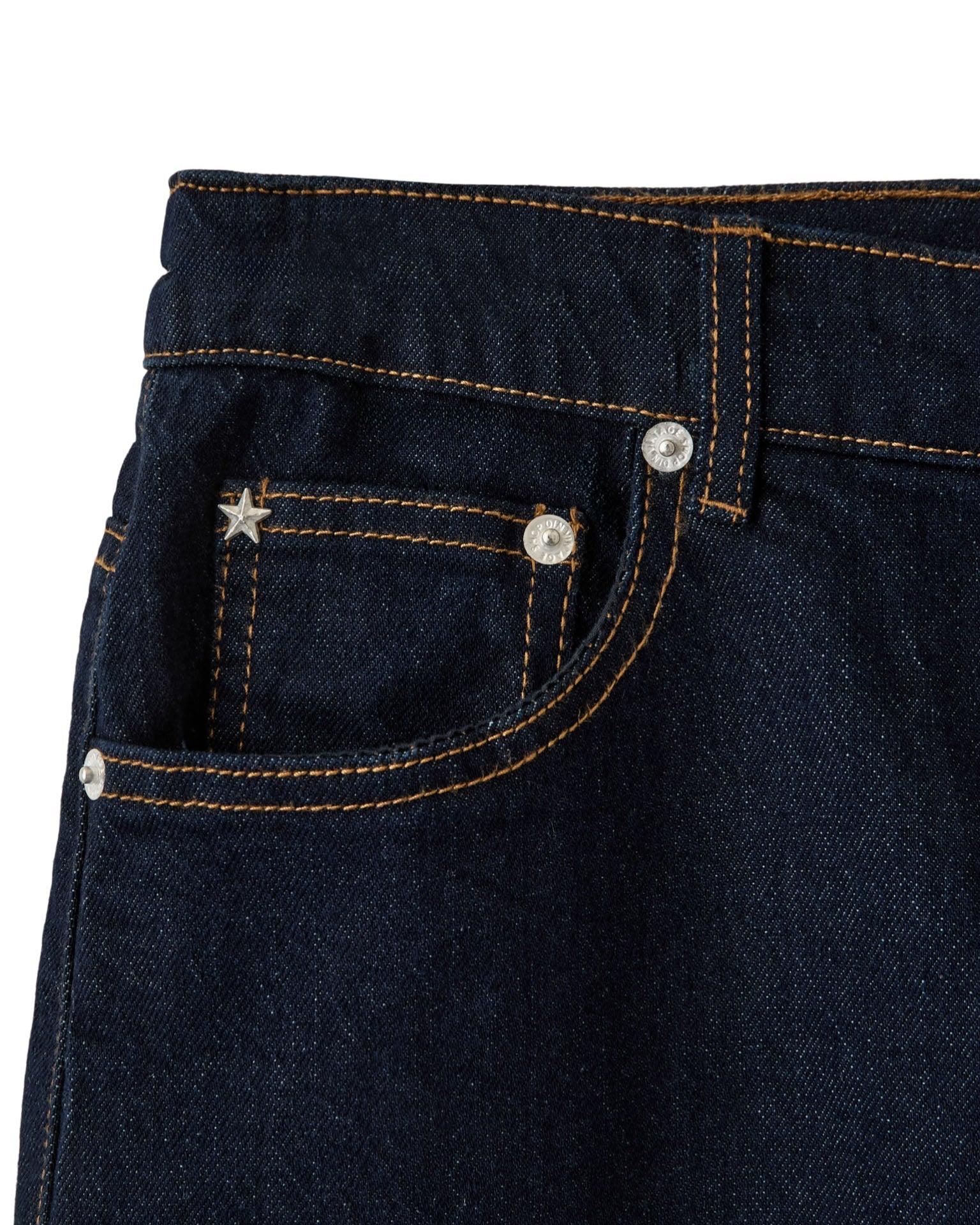 ALMA JEANS - INDIGO BLUE (MIDWAIST) - Dinvintageshop