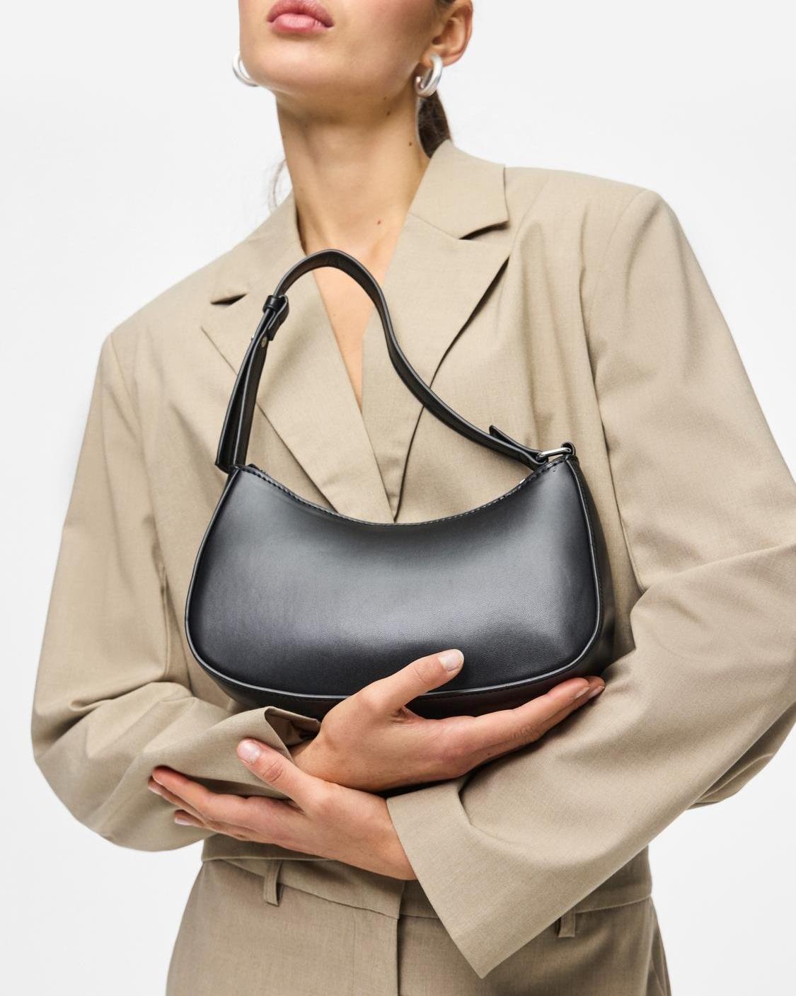 ALUANA SHOULDER BAG - BLACK - Dinvintageshop