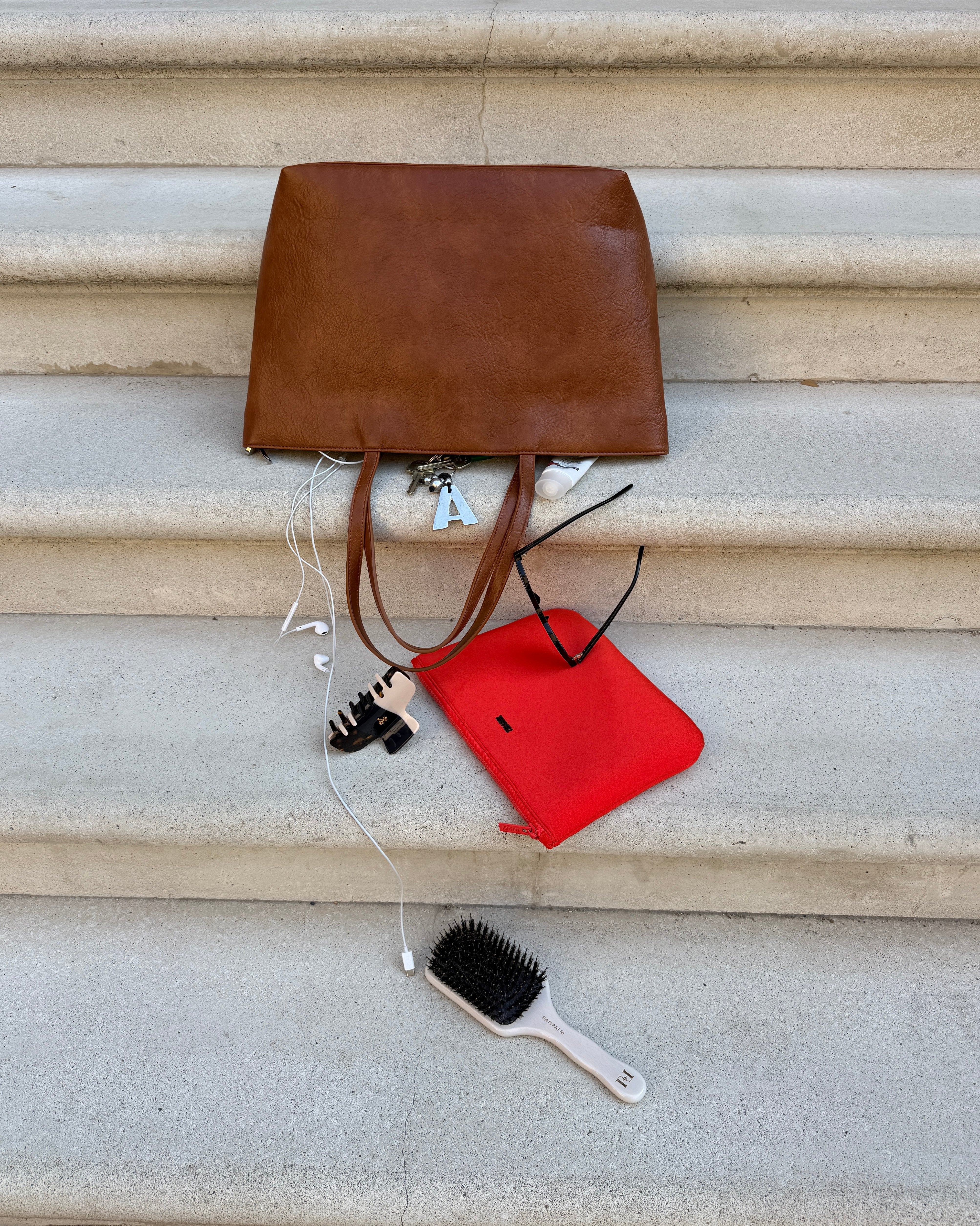 AMY BAG - COGNAC - Dinvintageshop