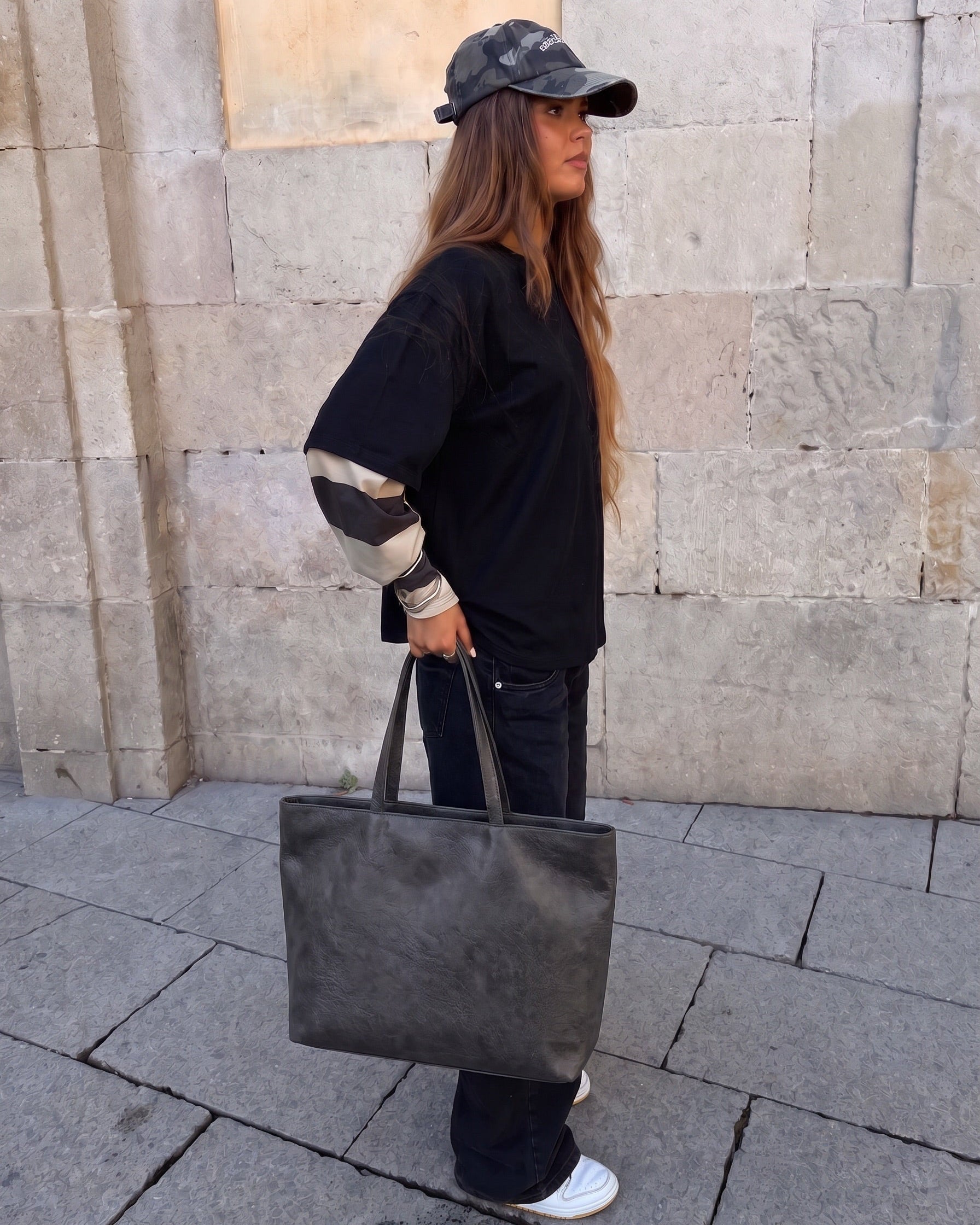 AMY BAG - DARK GREY - Dinvintageshop