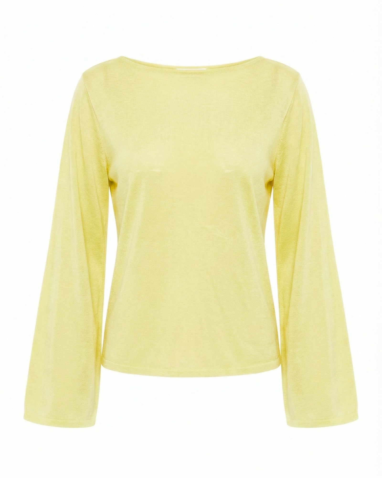 ANEMONE WIDESLEEVE TOP - BUTTER YELLOW - Dinvintageshop