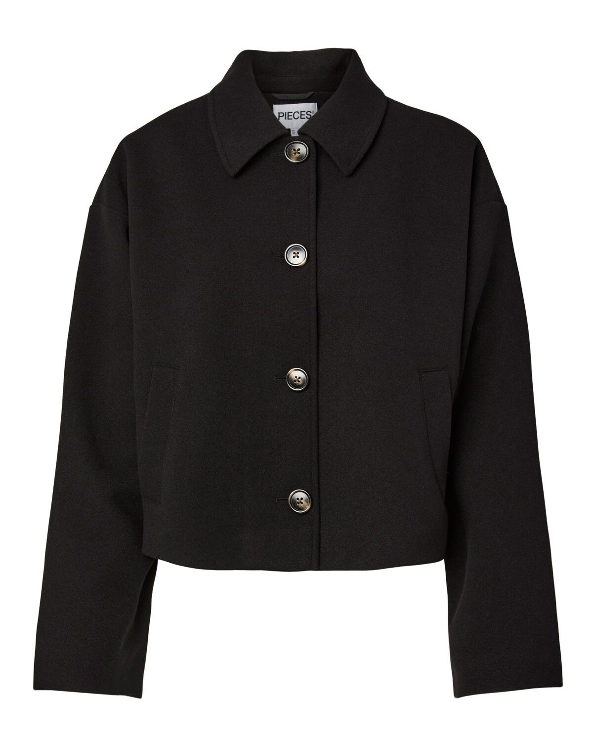 AYA JAKKE - SORT - Dinvintageshop