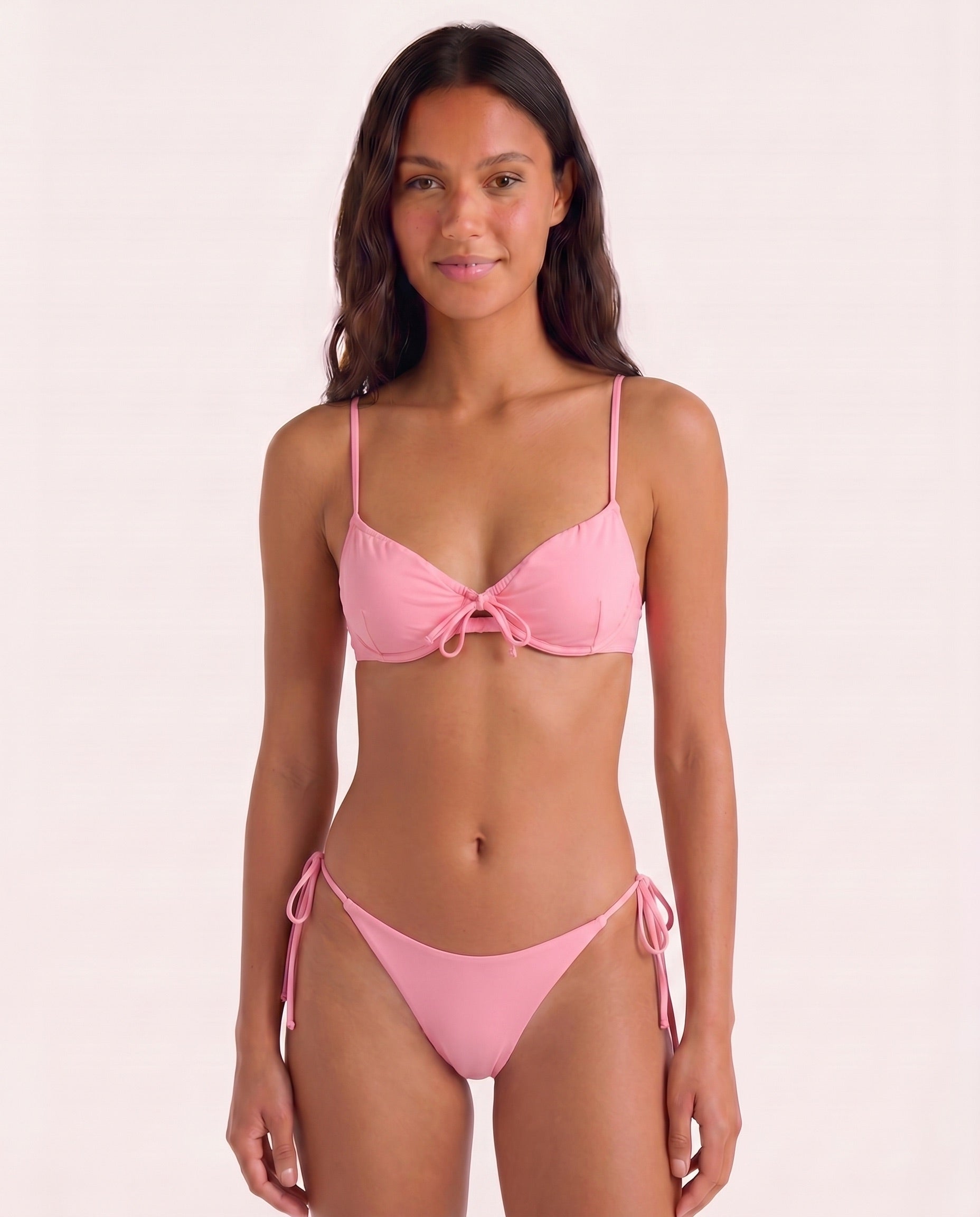 BAOMI BRAZIL BIKINI TRUSSE - PINK CARNATION - Dinvintageshop