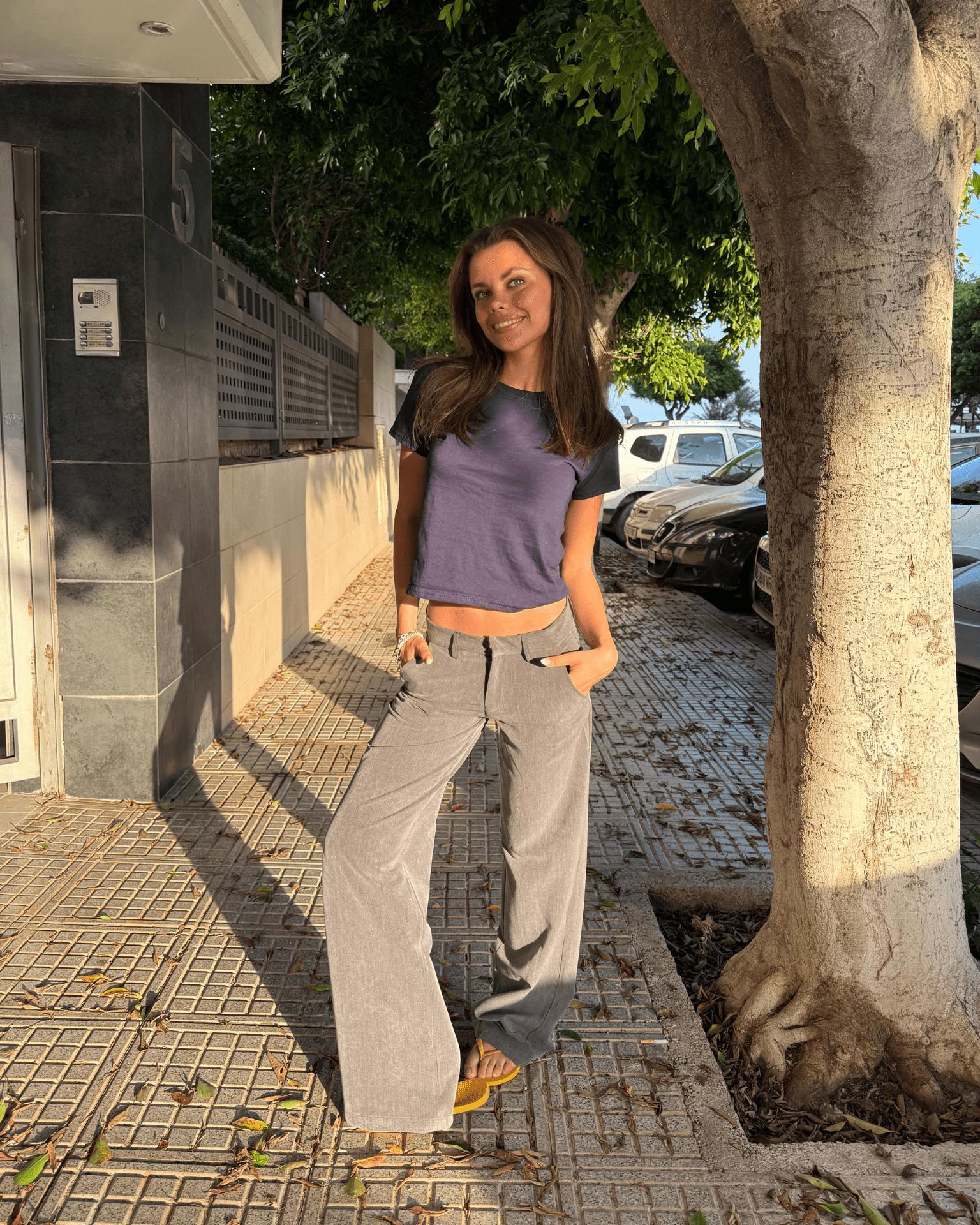 BELLA SUIT PANT - GREY