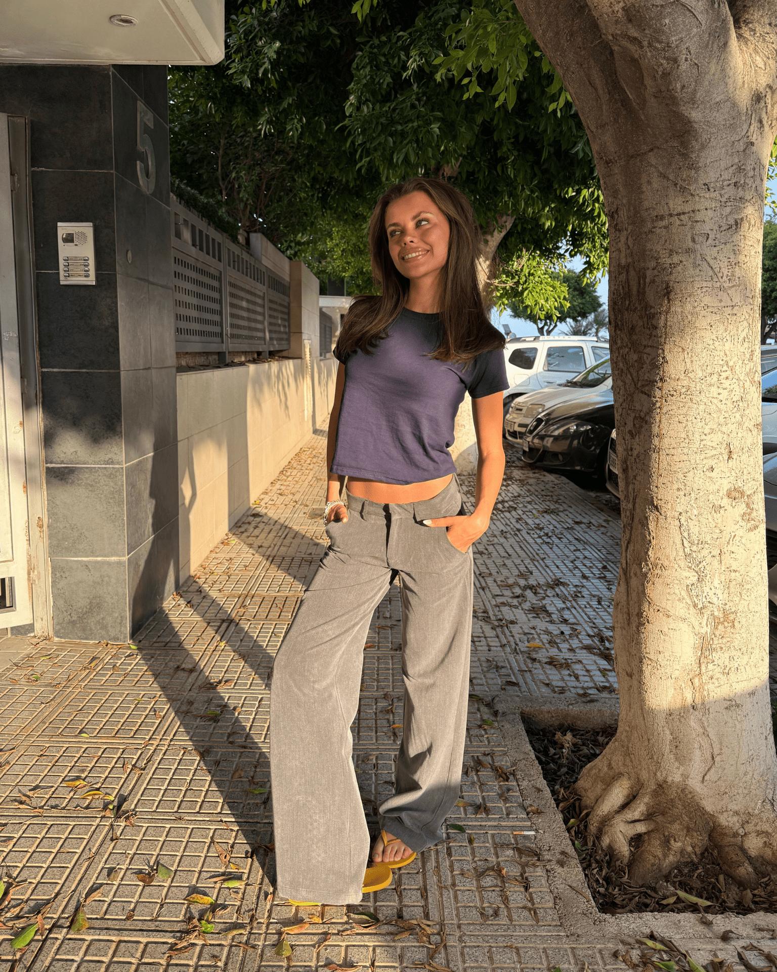 BELLA SUIT PANT - GREY