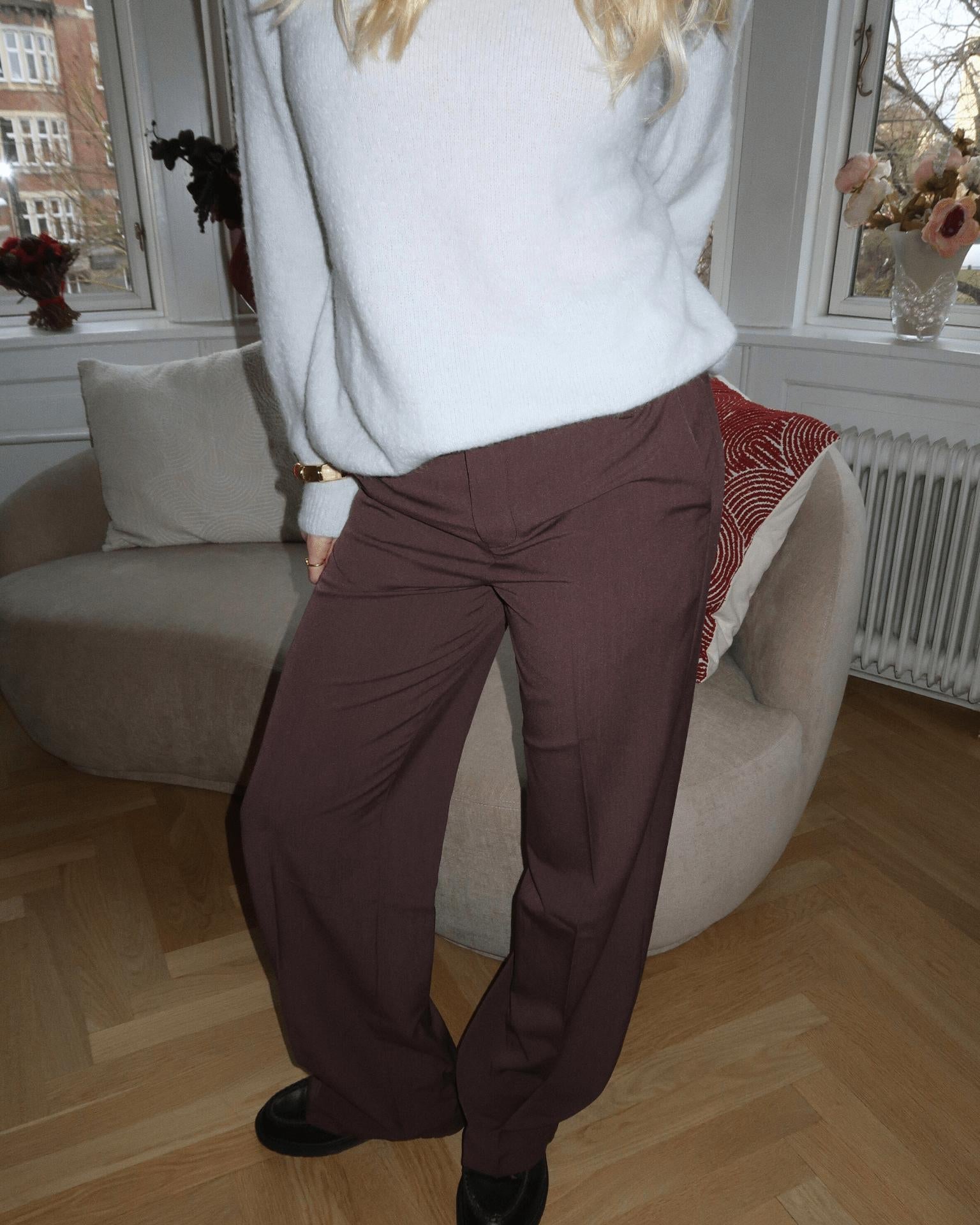 BELLA SUIT PANT (NEW) - BROWN