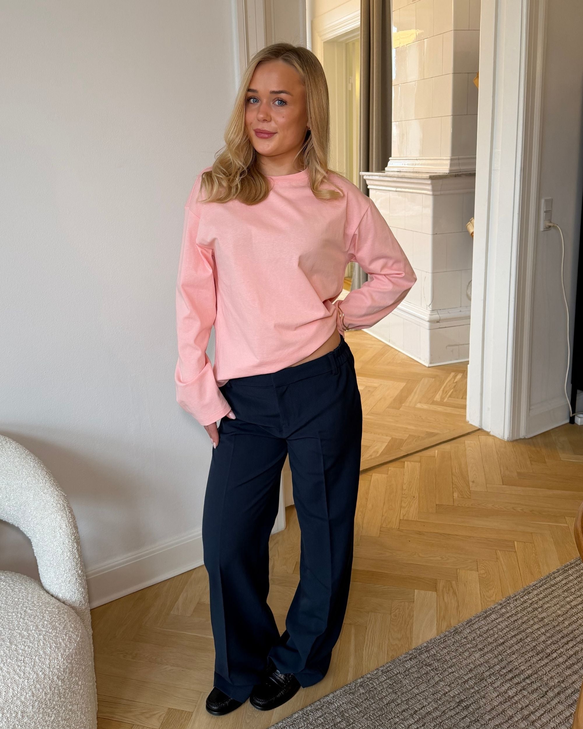 BELLA SUIT PANT (NEW) - NAVY - Dinvintageshop
