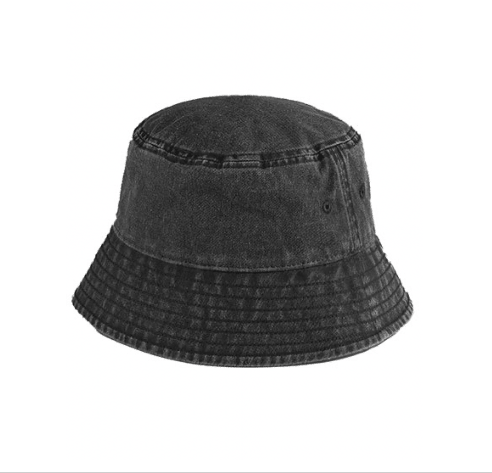BUCKET HAT - VINTAGE BLACK - Dinvintageshop