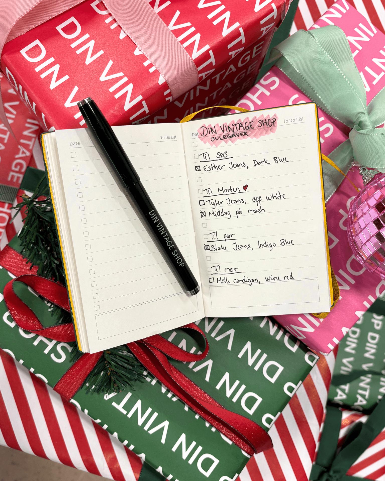 DINVINTAGESHOP PLANNER + PEN - GREEN