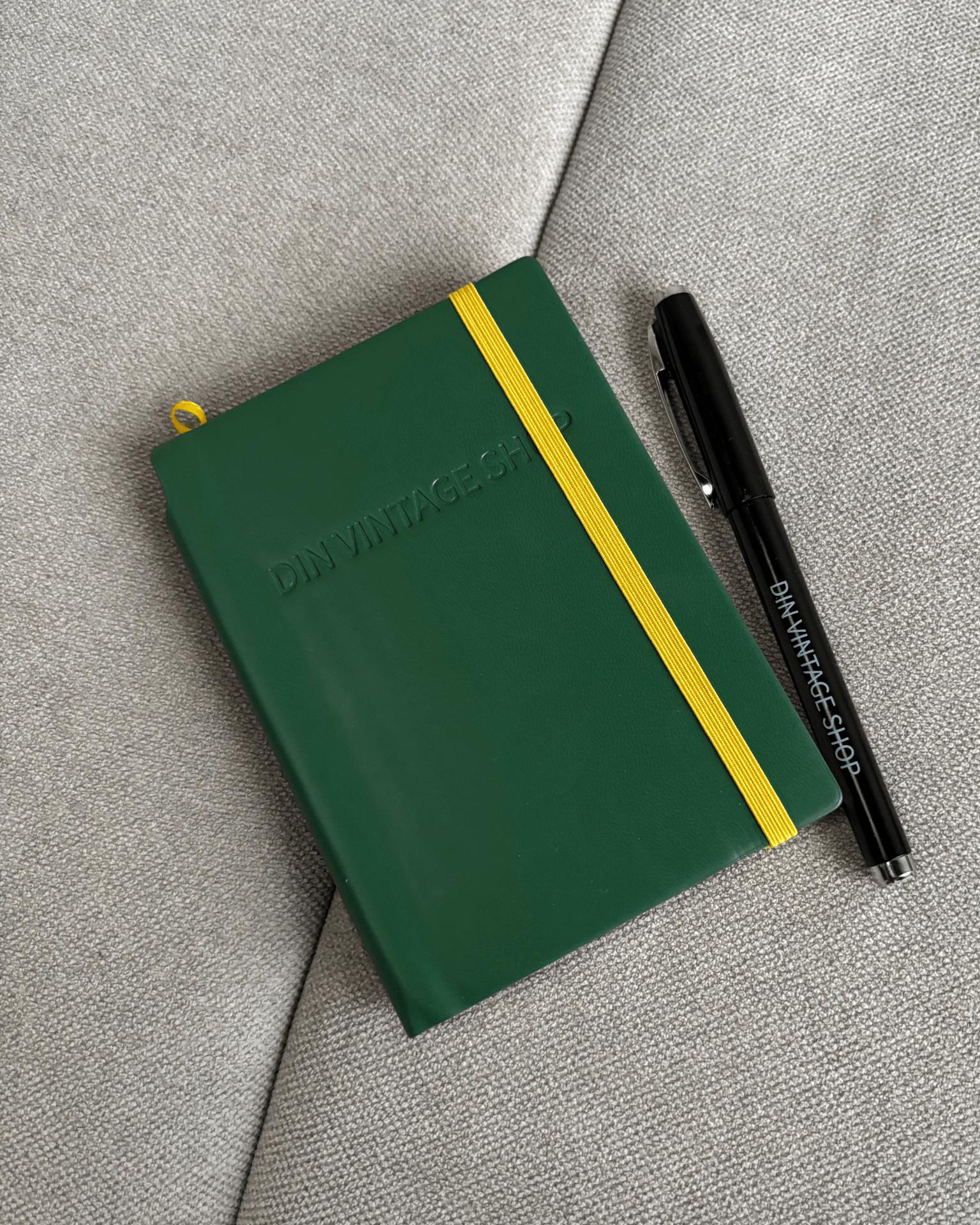 DINVINTAGESHOP PLANNER + PEN - GREEN