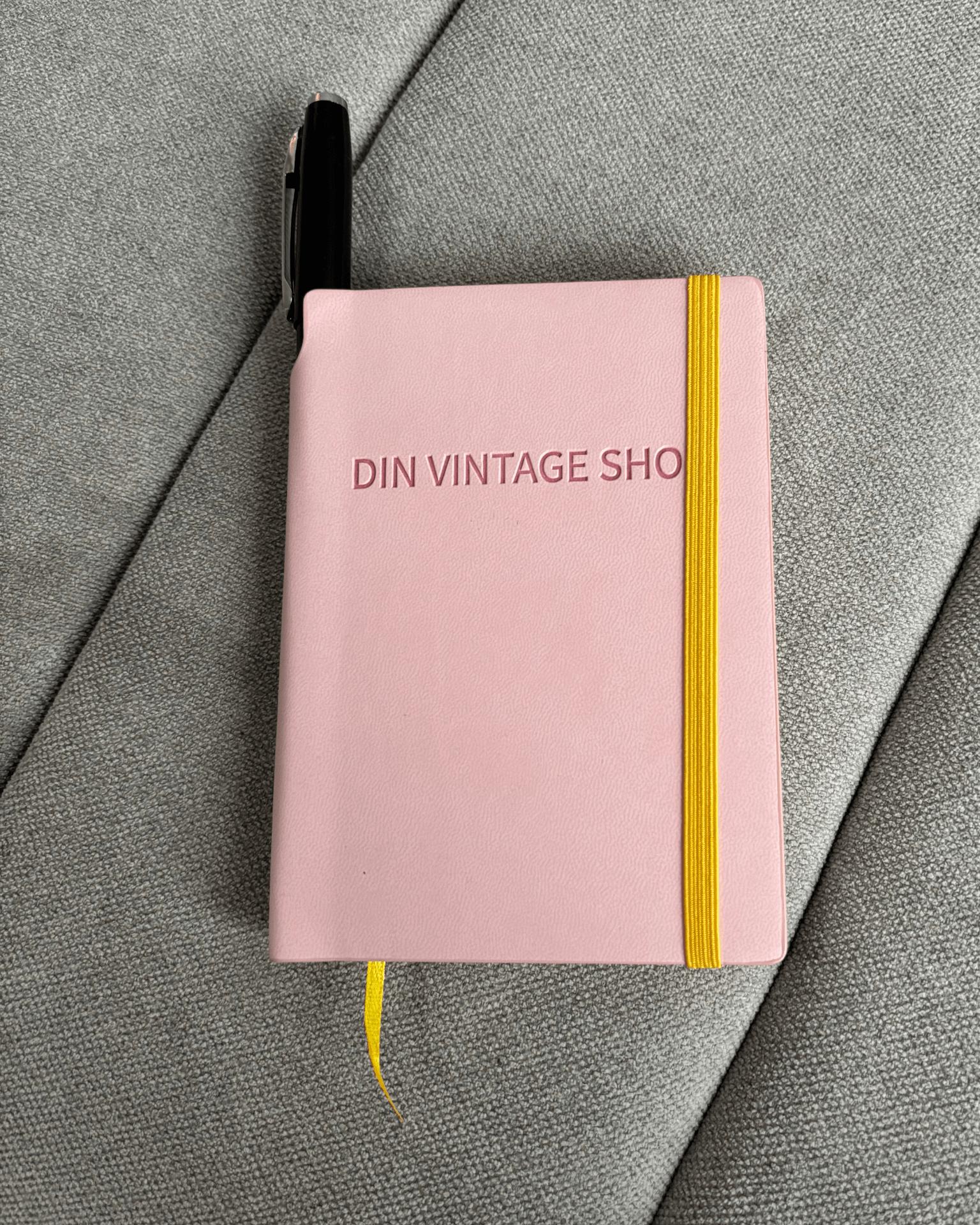 DINVINTAGESHOP PLANNER + PEN - PINK