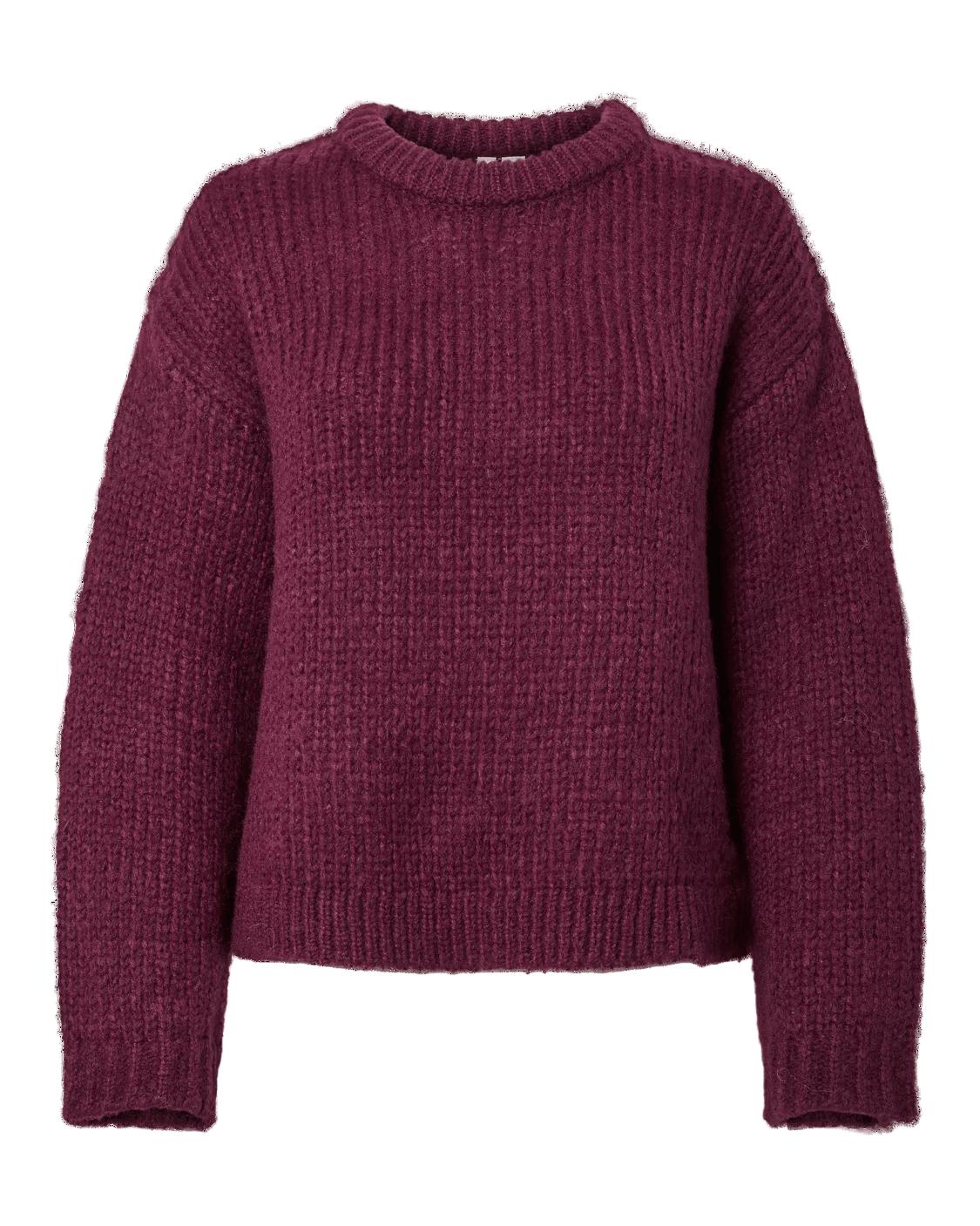 DORTHEA CHUNKY KNIT - WINETASTING MELANGE