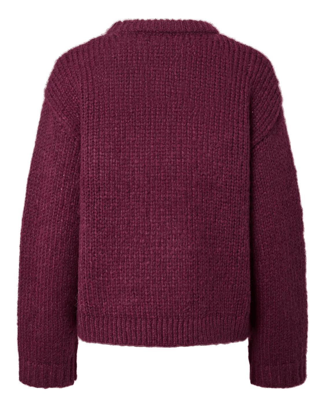 DORTHEA CHUNKY KNIT - WINETASTING MELANGE
