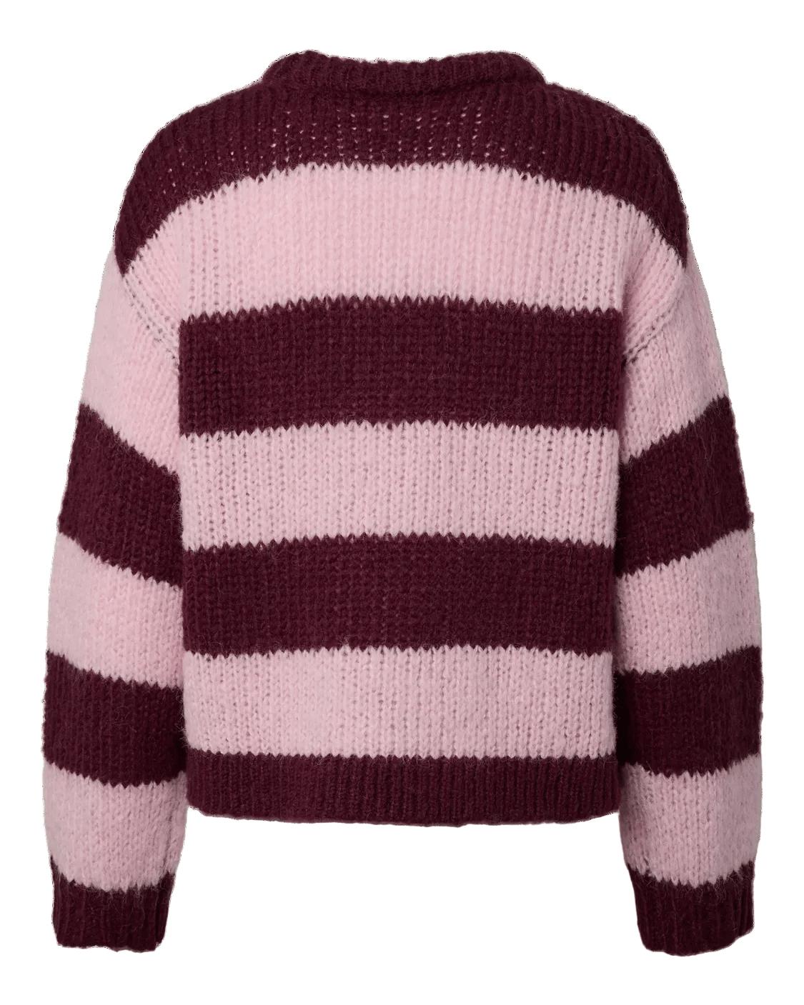 DORTHEA CHUNKY KNIT - WINETASTING ROSEATE SPOONBILL