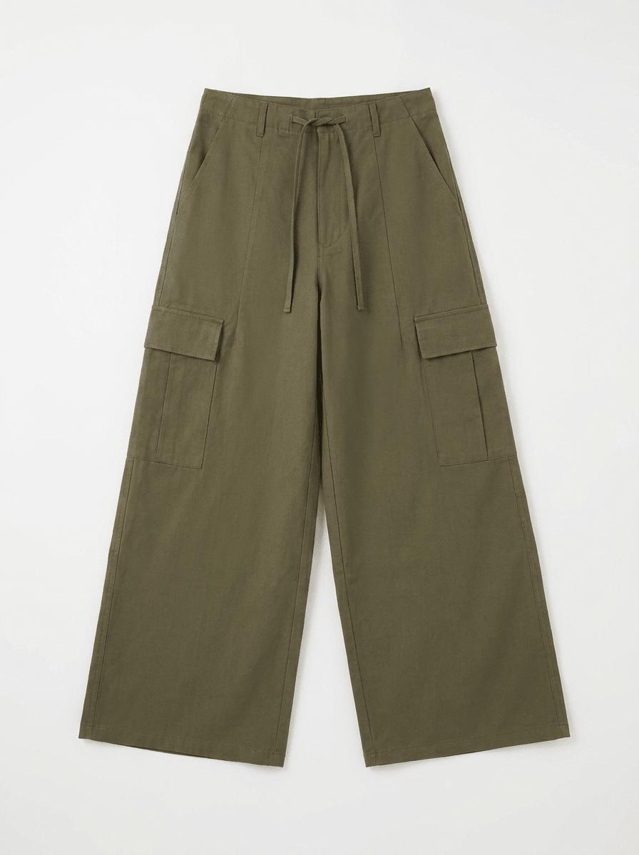 ELLA PANTS - GREEN - Dinvintageshop
