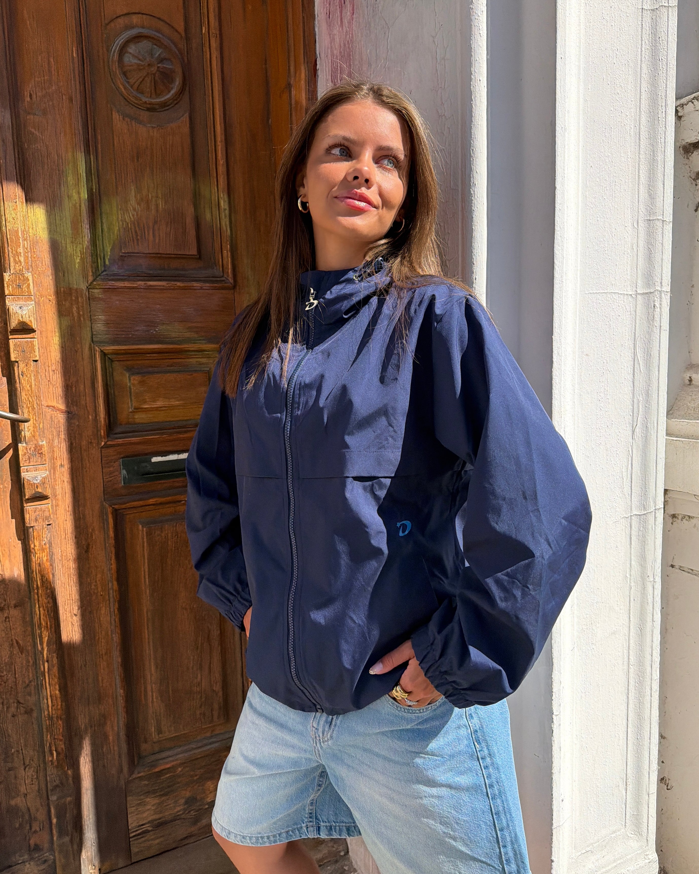 EMILIE JACKET - NAVY - Dinvintageshop