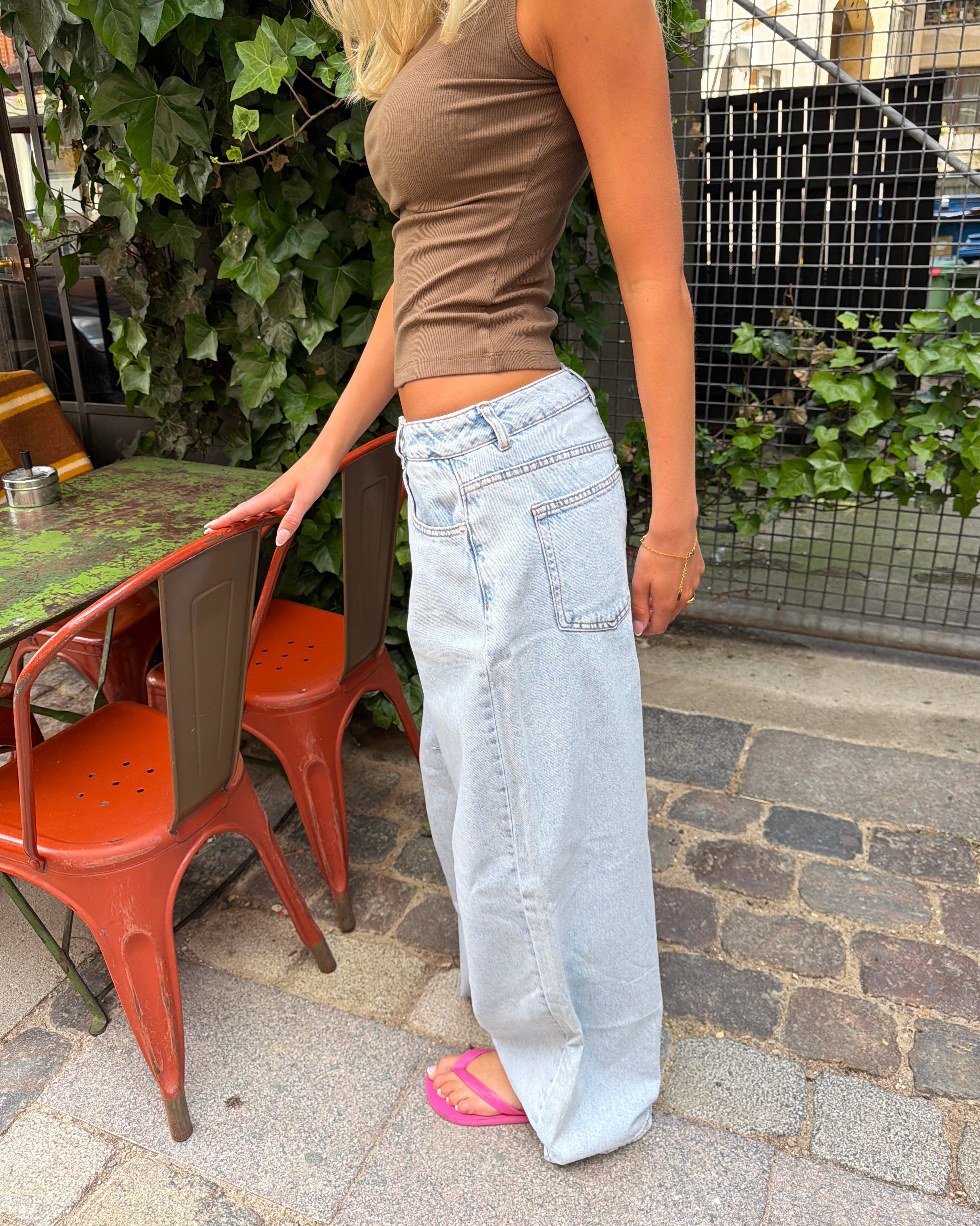 EMMA BAGGY JEANS - BRIGHT BLUE
