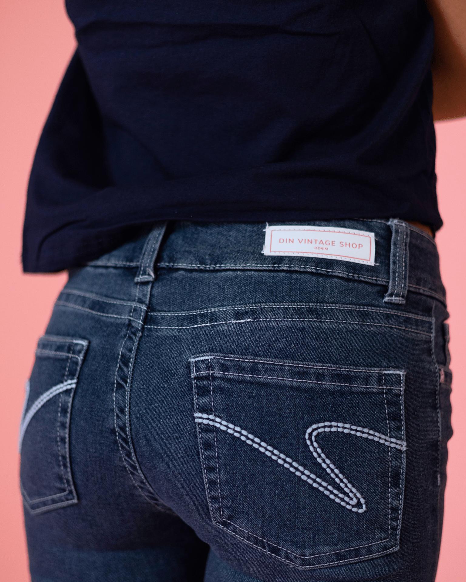 ERIKA LOW BOOTCUT JEANS - MID BLUE