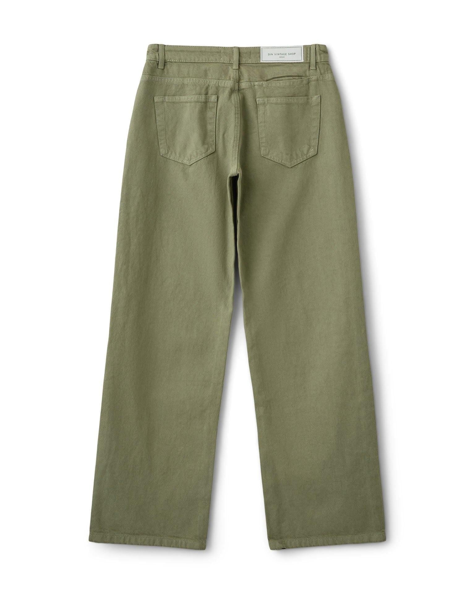 ESTHER JEANS - GREEN - Dinvintageshop