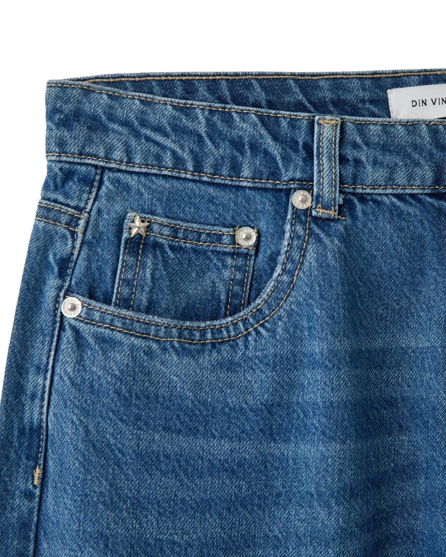 ESTHER JEANS - MID BLUE - Dinvintageshop