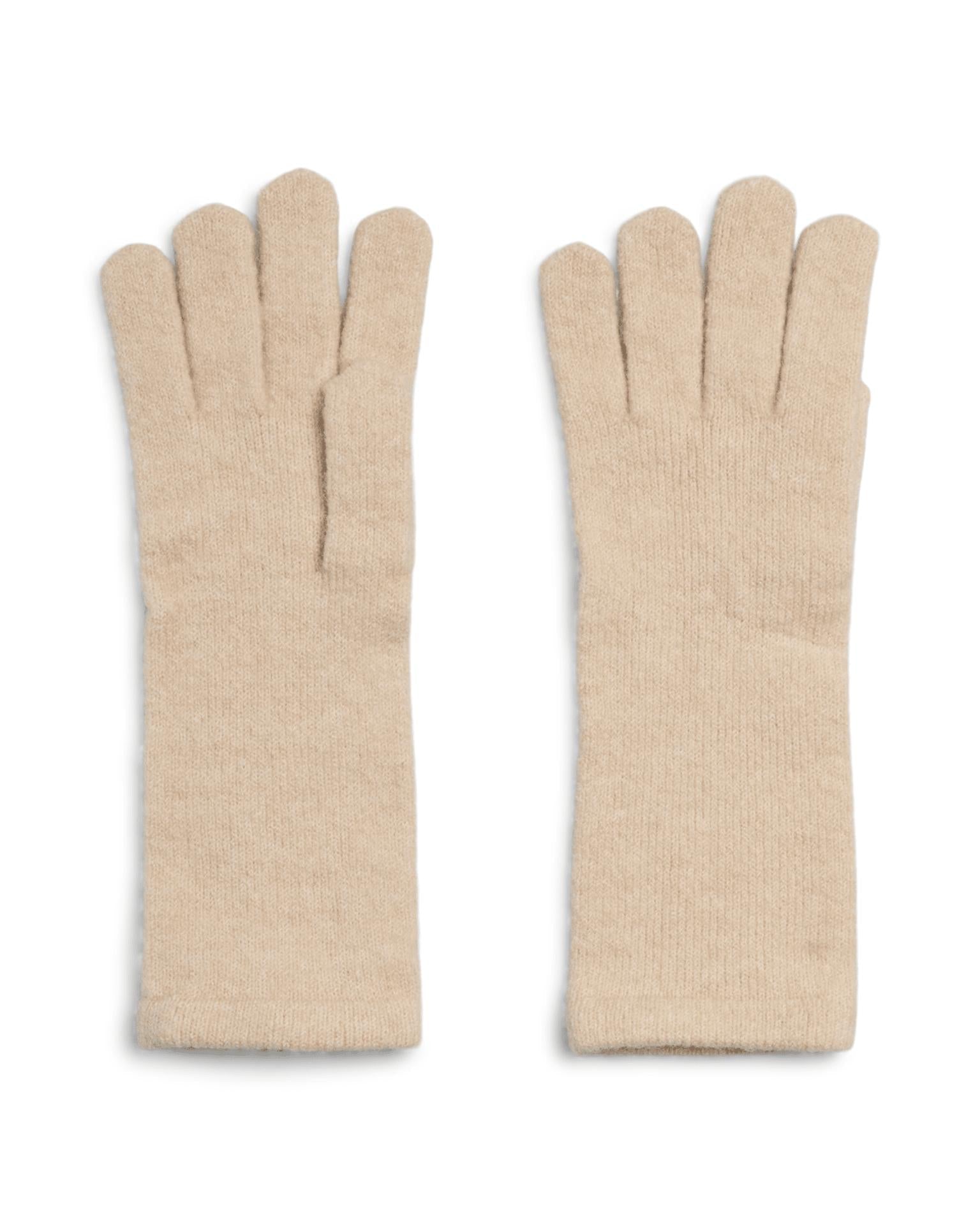 FORTUNA LONG GLOVES - WHITE PEPPER
