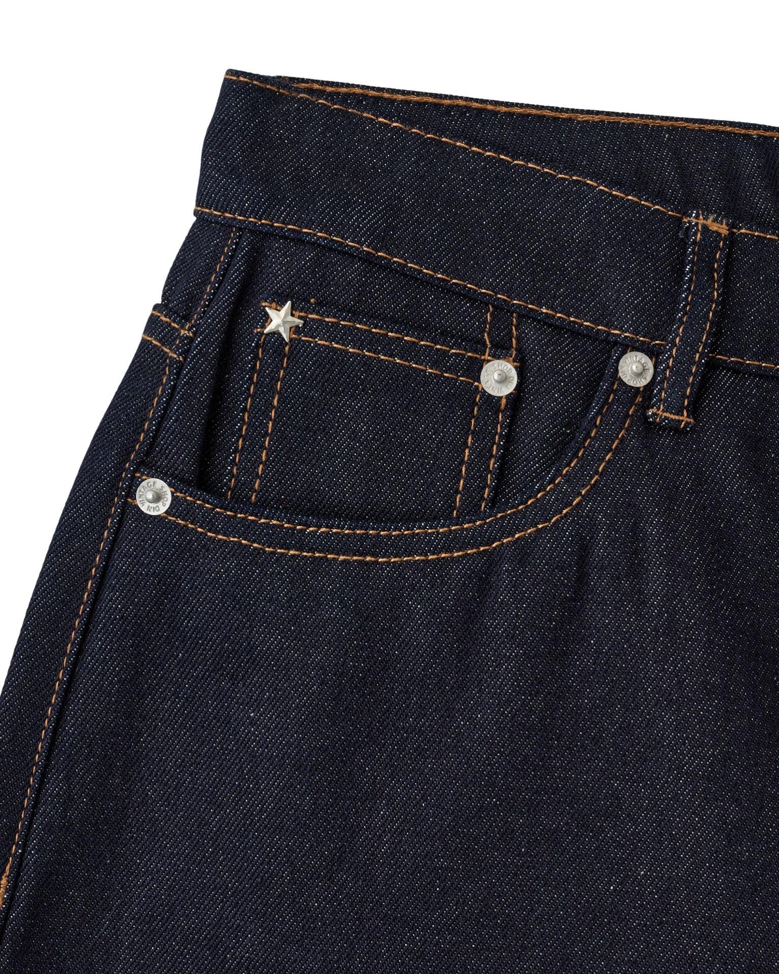 FRIDA JORTS - INDIGO SELVEDGE - Dinvintageshop