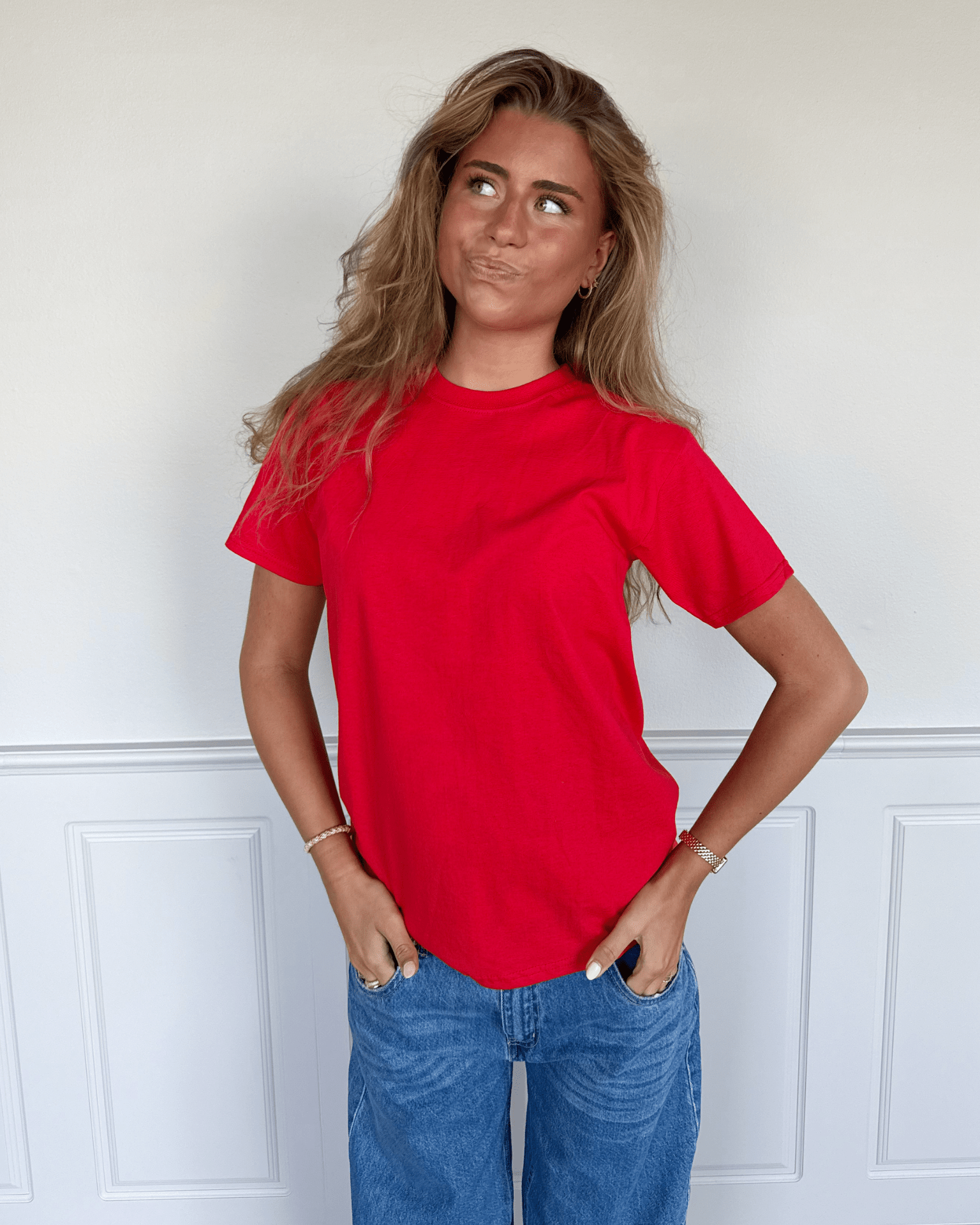 FRUIT T - SHIRT - RØD - Dinvintageshop