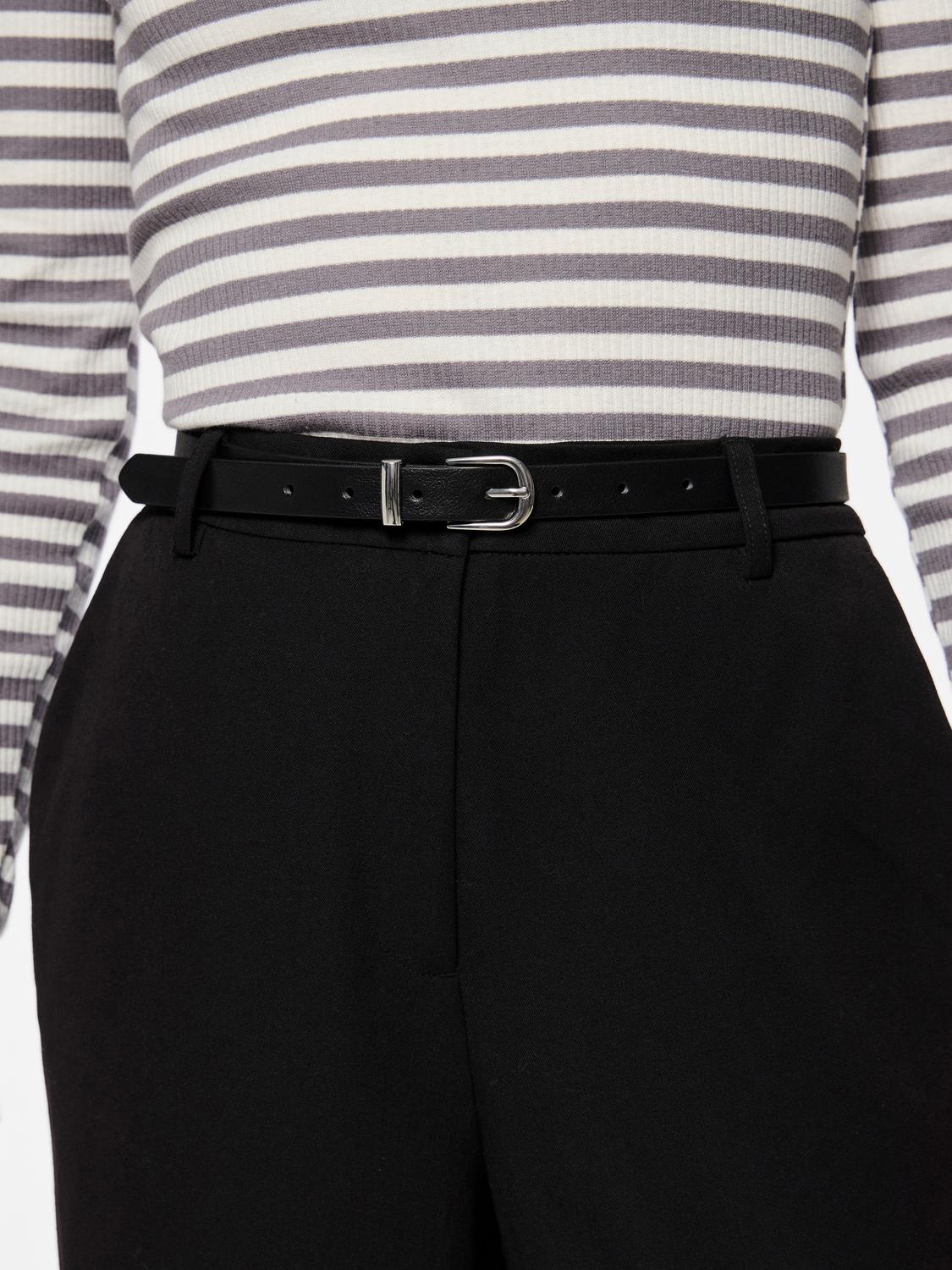 MYRA BÆLTE - BLACK/SILVER - Dinvintageshop