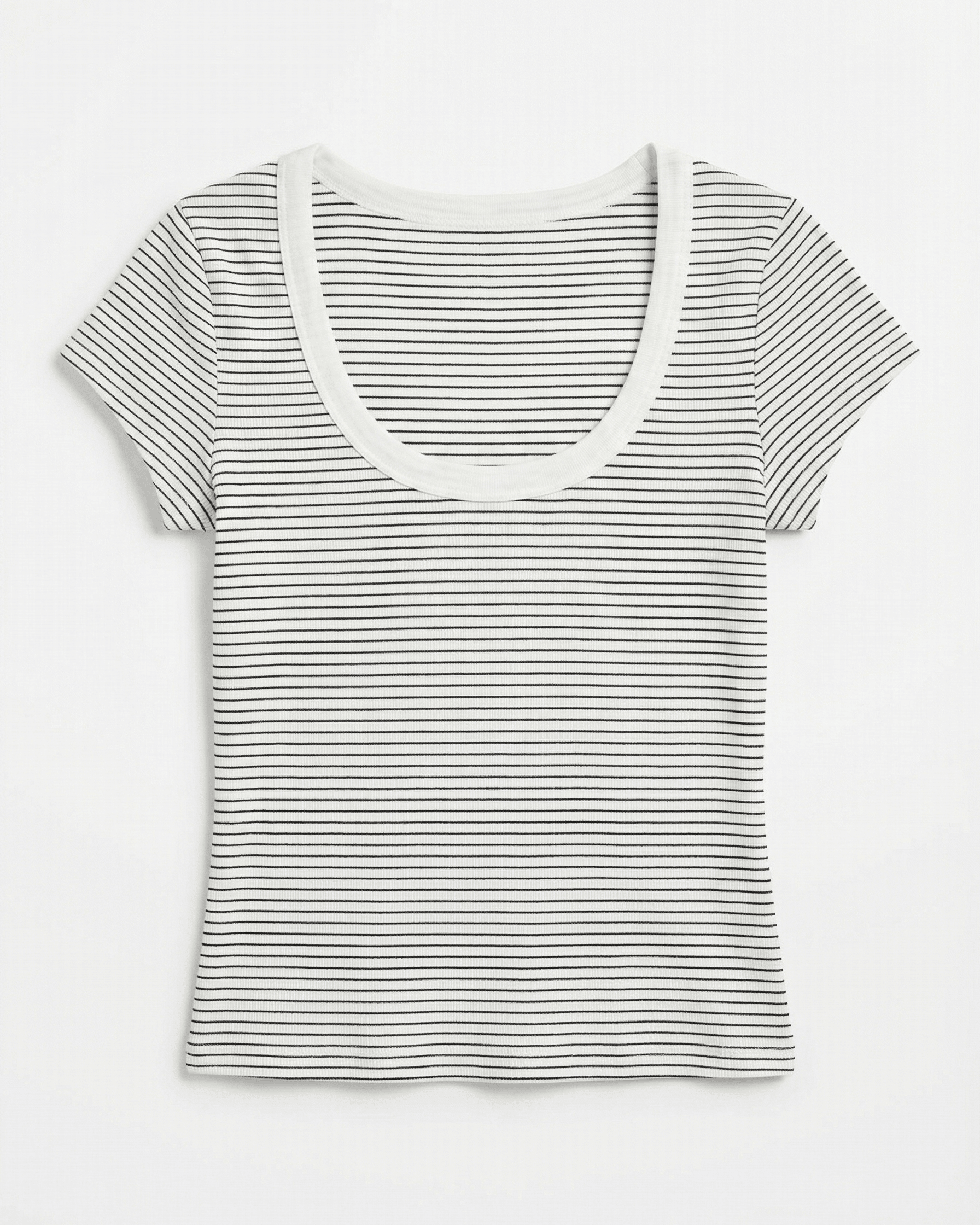 THEA T-SHIRT - WHITE/BLACK