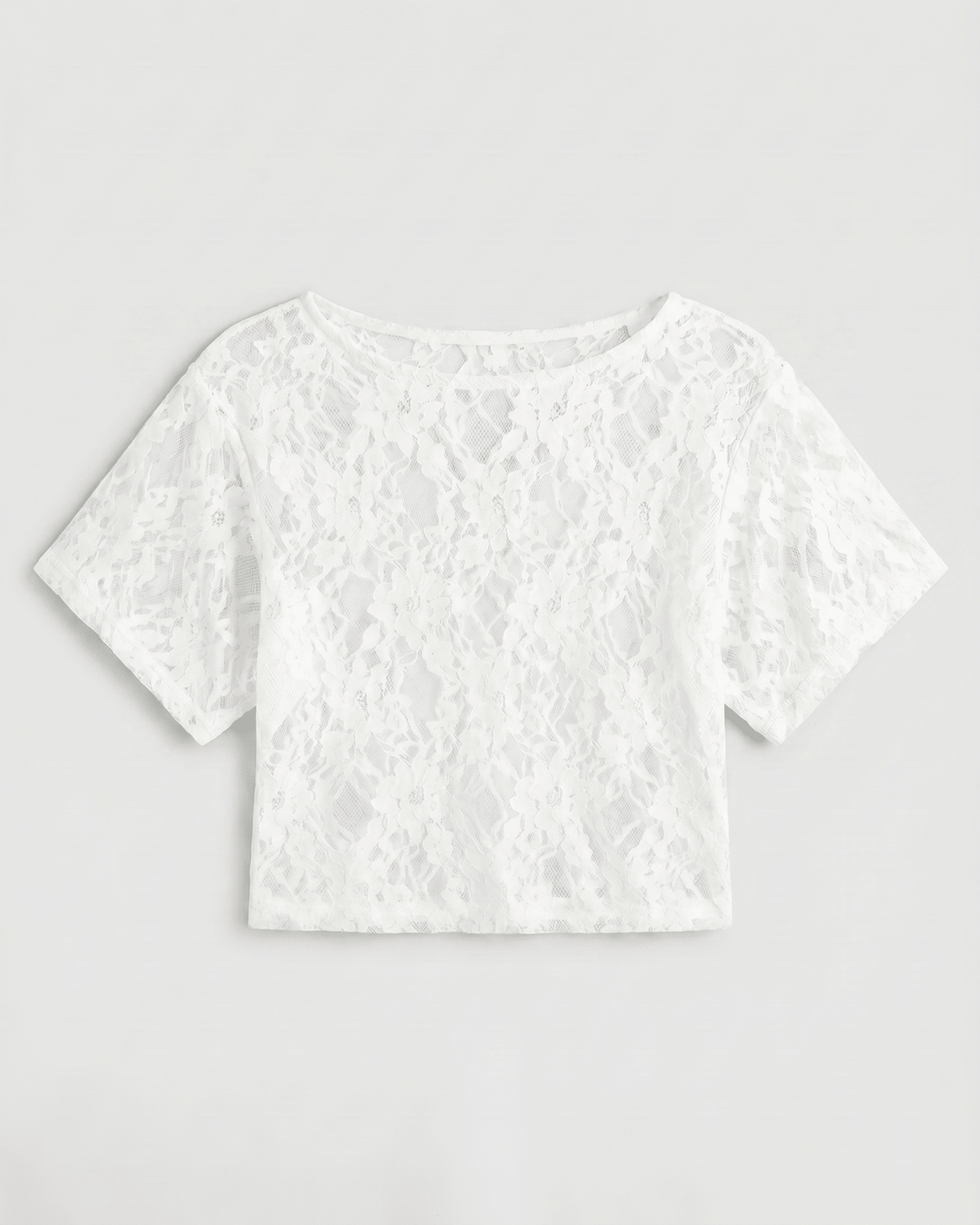 MATHILDE LACE TOP - WHITE - Dinvintageshop