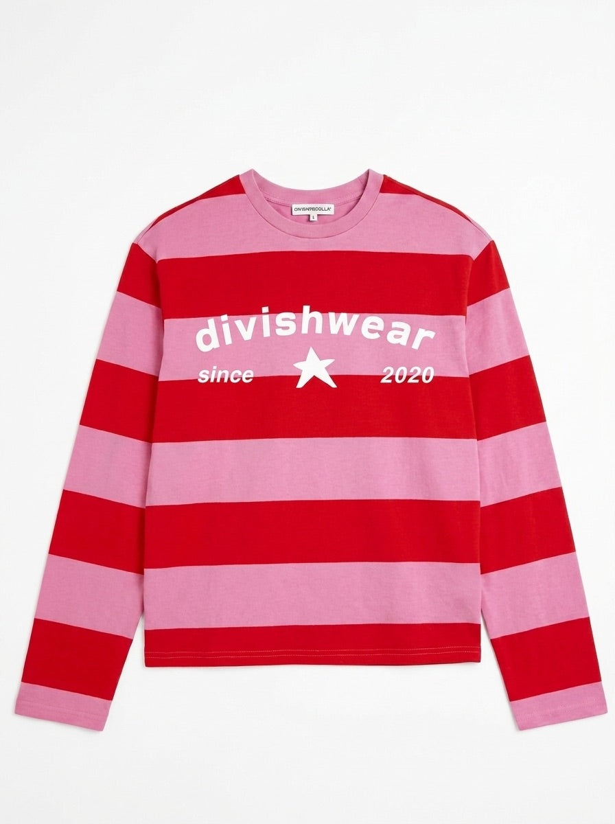DAGMAR STRIPE TEE - PINK/WHITE