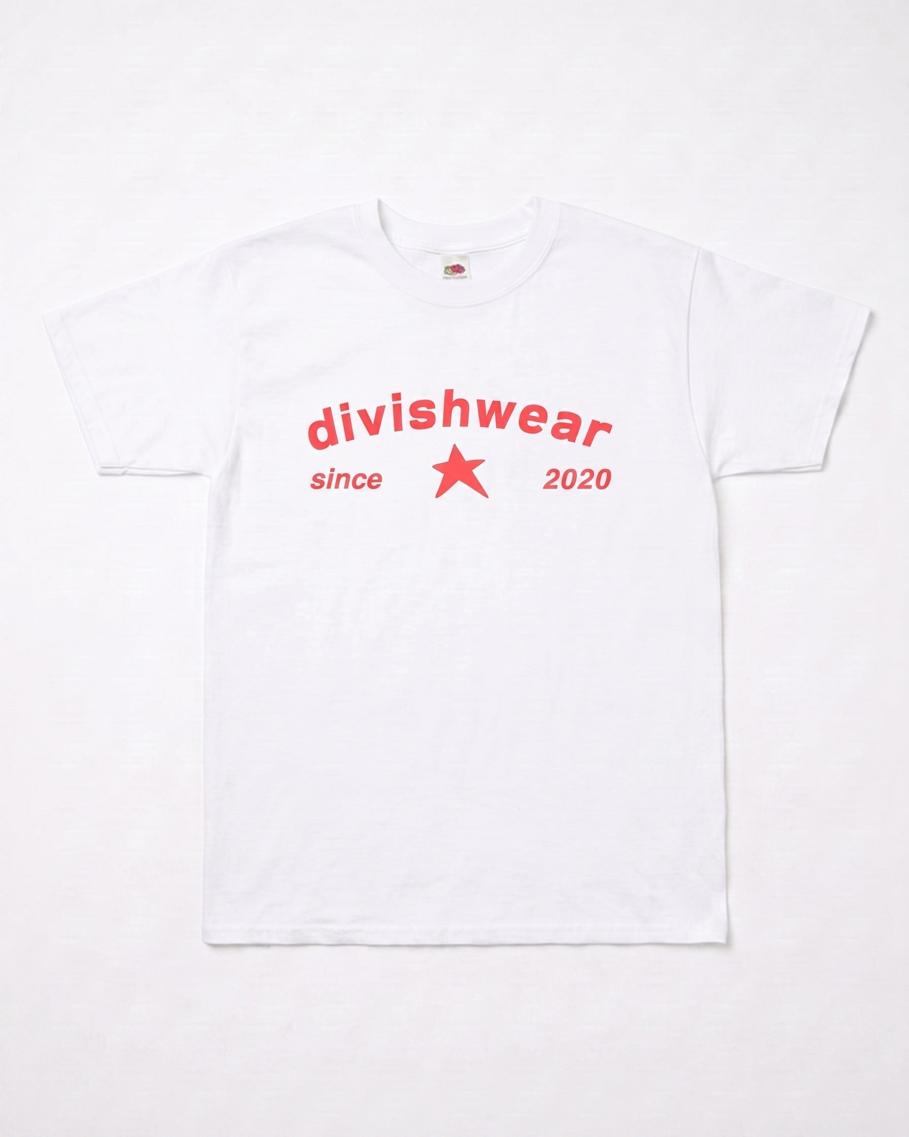 DAGMAR TEE - WHITE/CORAL