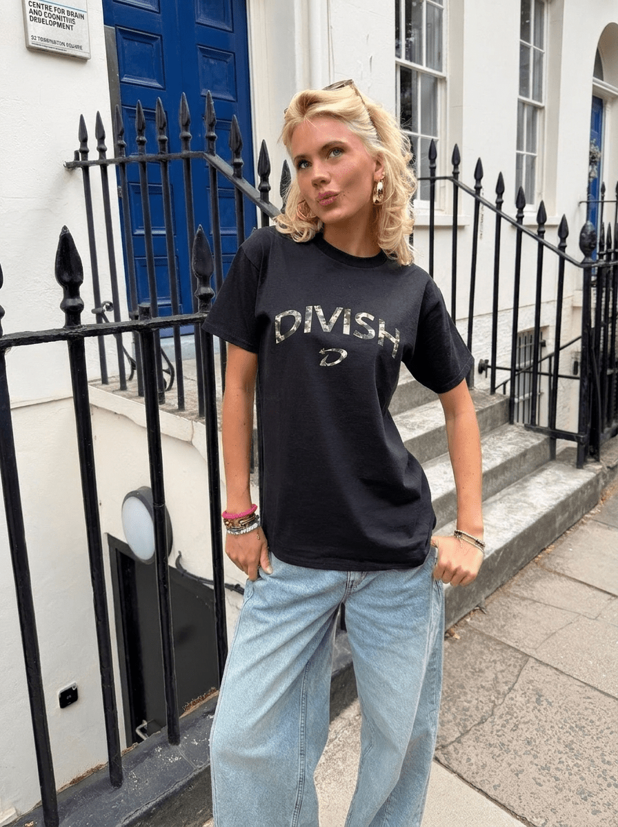 DICTE TEE - BLACK - Dinvintageshop