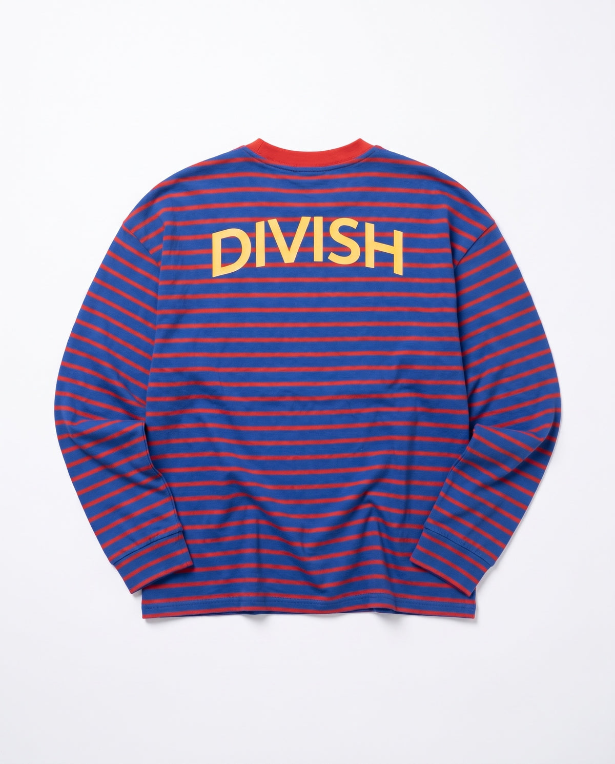 DINA STRIPE TEE (back print) - ROYAL BLUE/RED