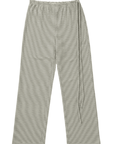 IRIS STRIPE PANTS - OFFWHITE/BLACK - Dinvintageshop