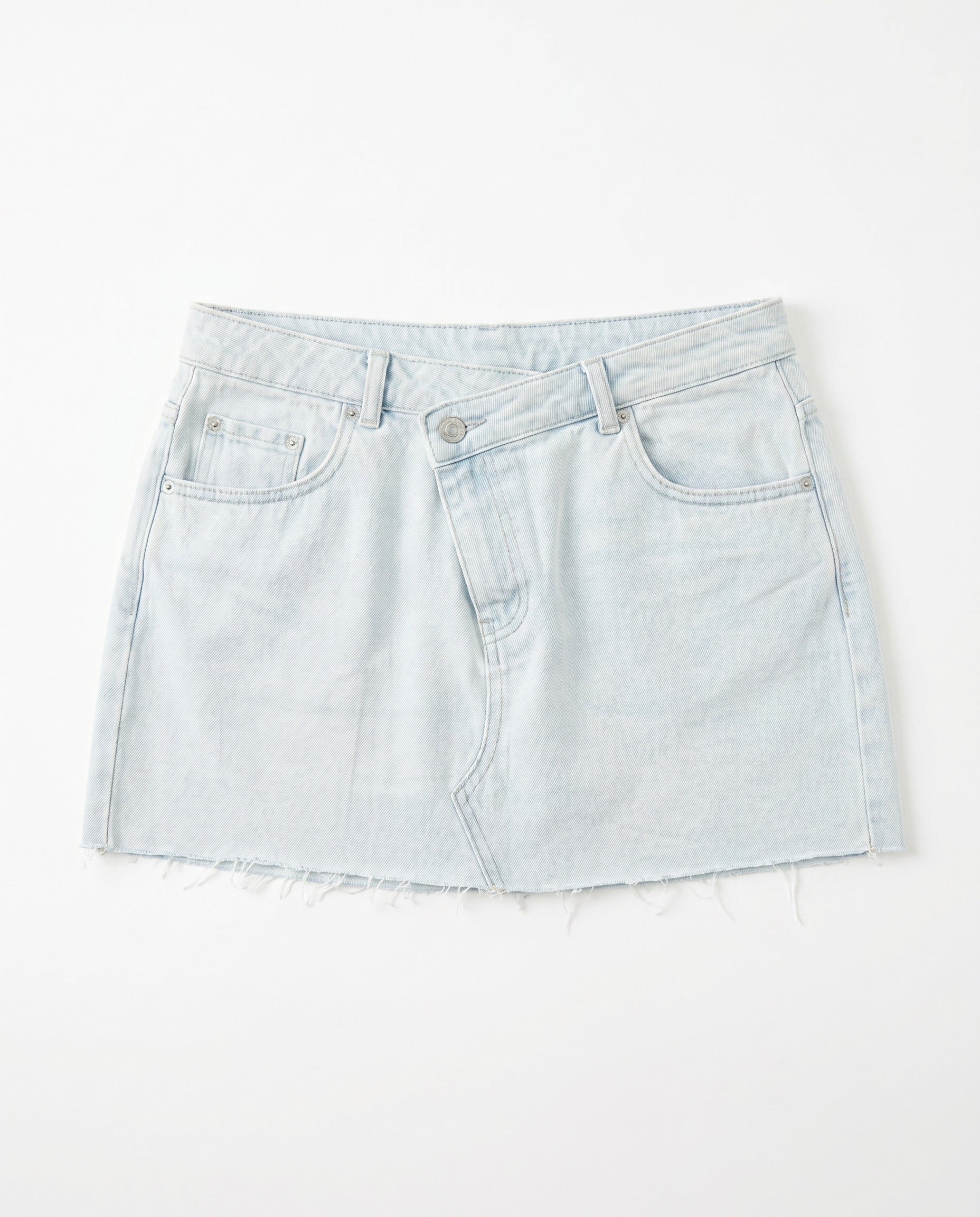 JESSICA DENIM MINI SKIRT - ICE BLUE - Dinvintageshop