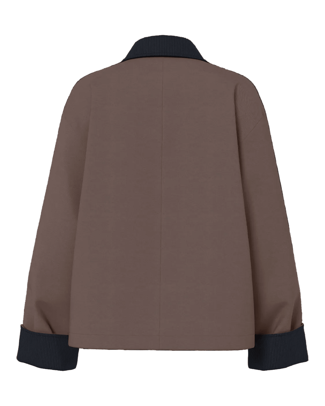 JORMA SHORT JACKET - COFFEE/BLACK - Dinvintageshop
