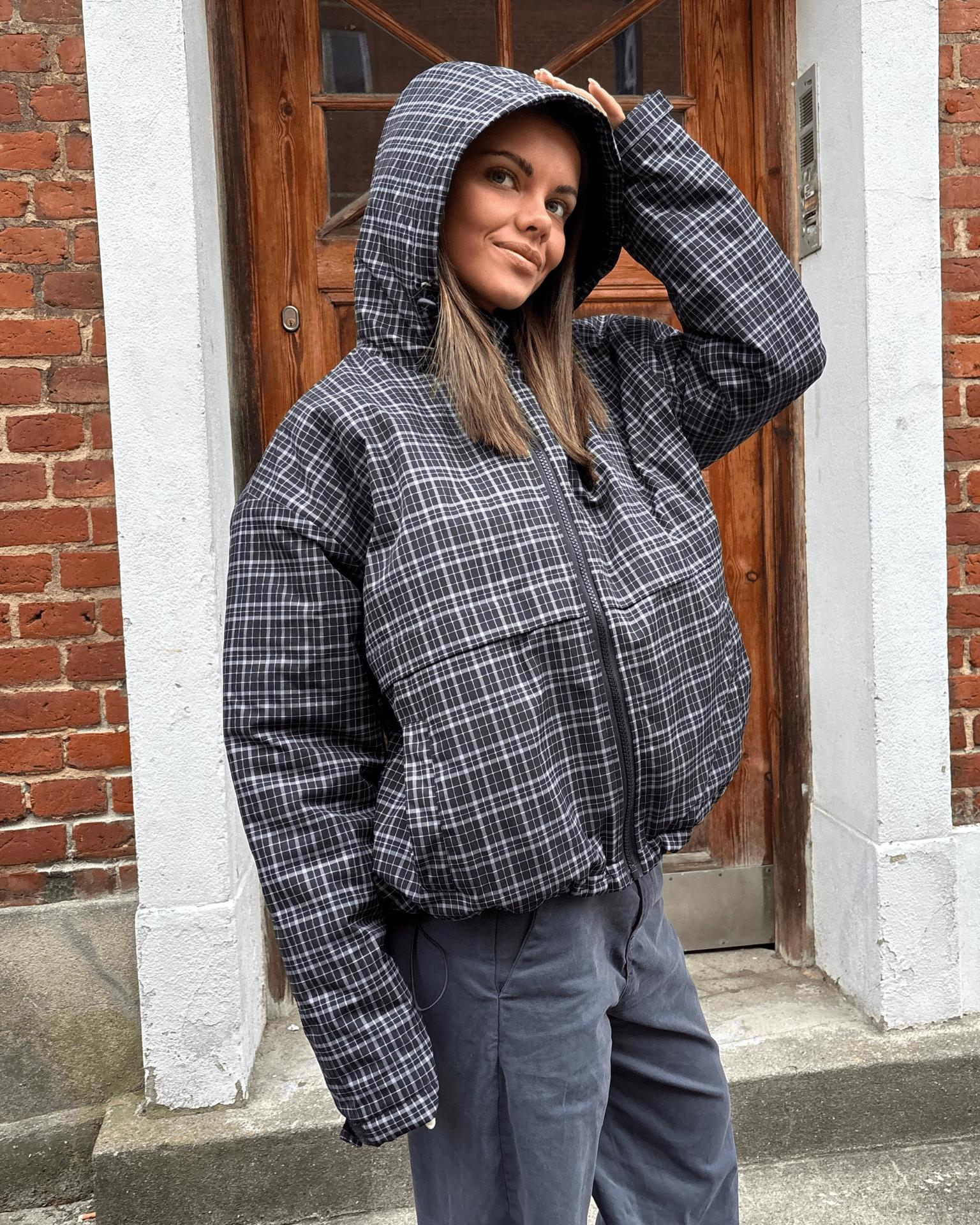 JUNO JACKET - GREY CHECK