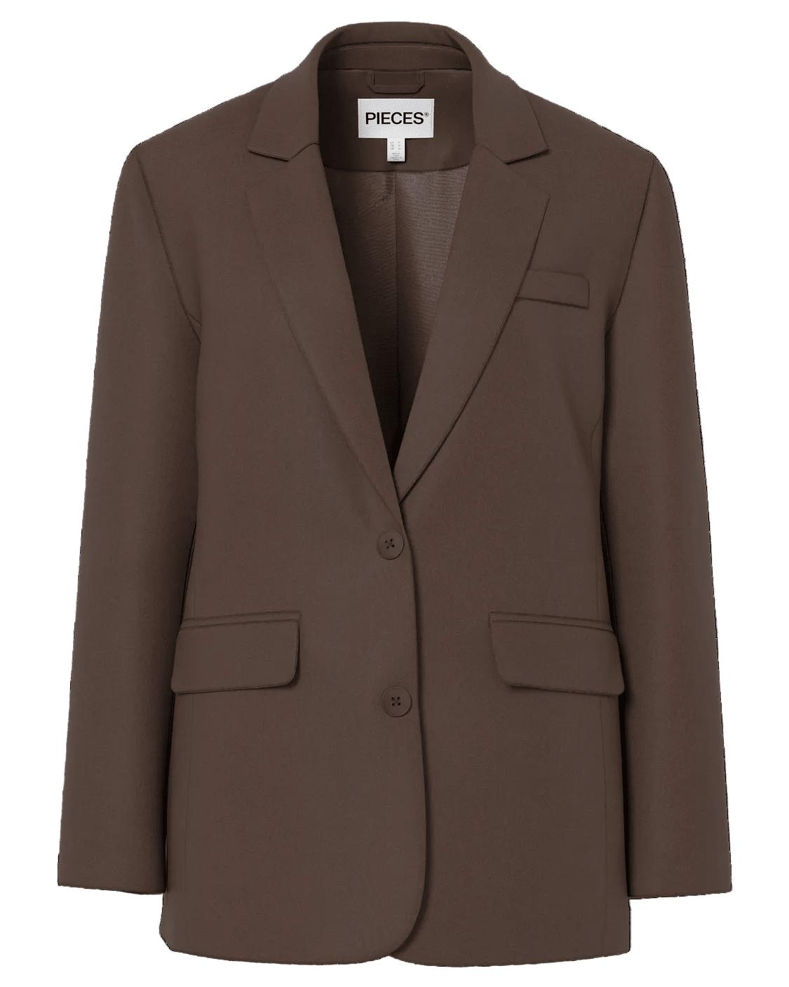 KAMIL LOOSE BLAZER - HOT FUDGE