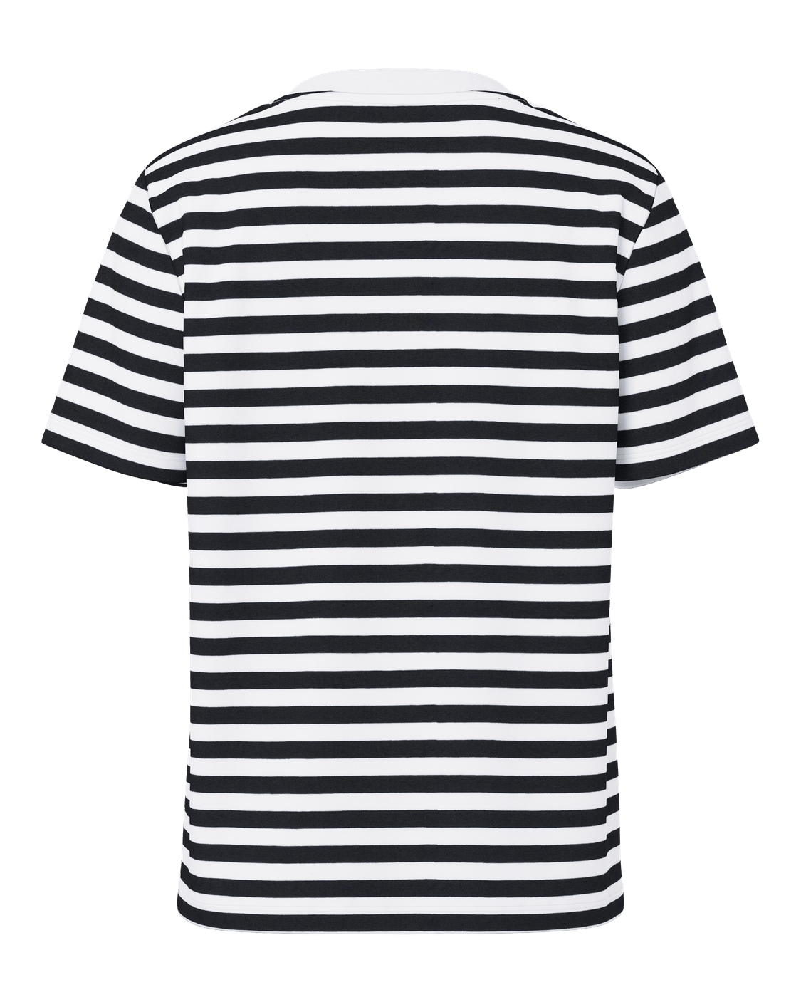 RIA STRIPE TEE - BLACK/BRIGHT WHITE